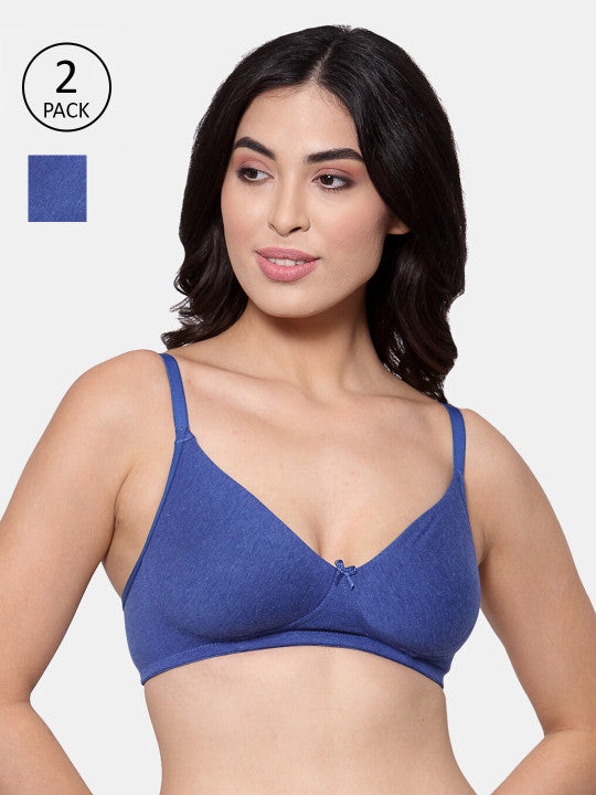 Inner Sense Women Blue Solid 1