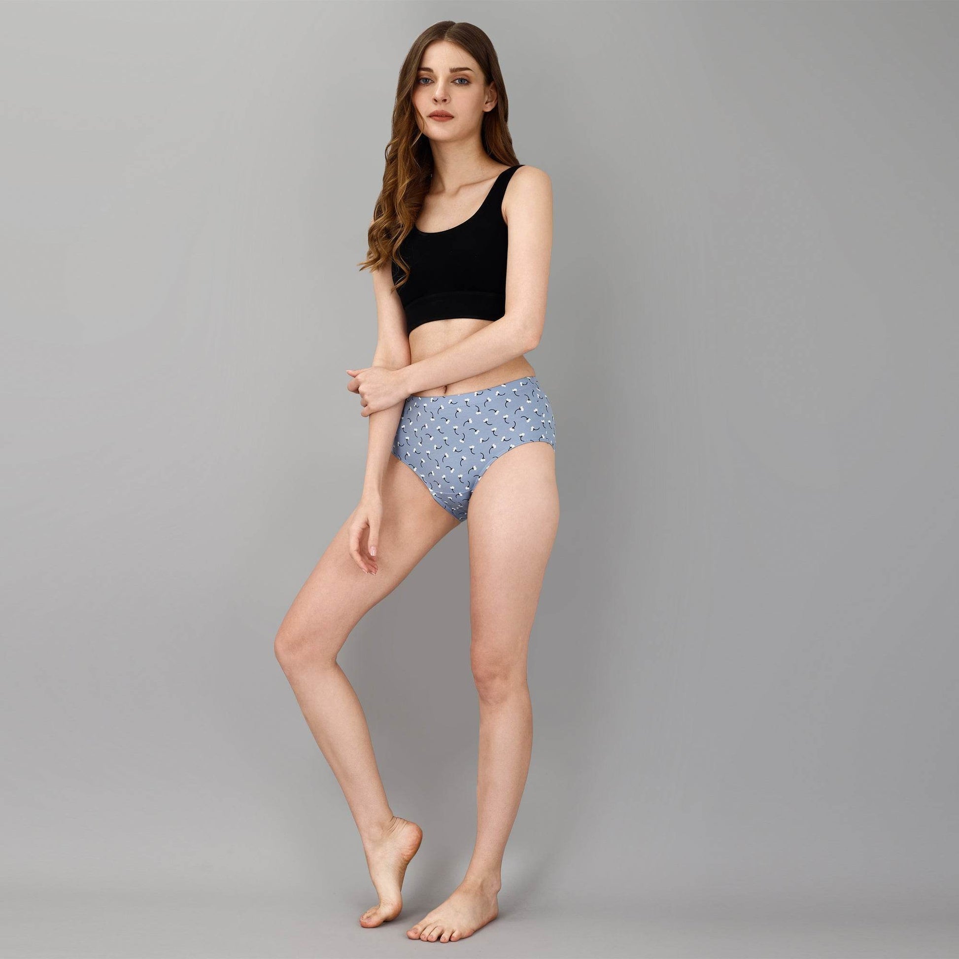 Luxurious High Waist Full Coverage Cotton Briefs - Pack of 3 - Ultimate Comfort & Style