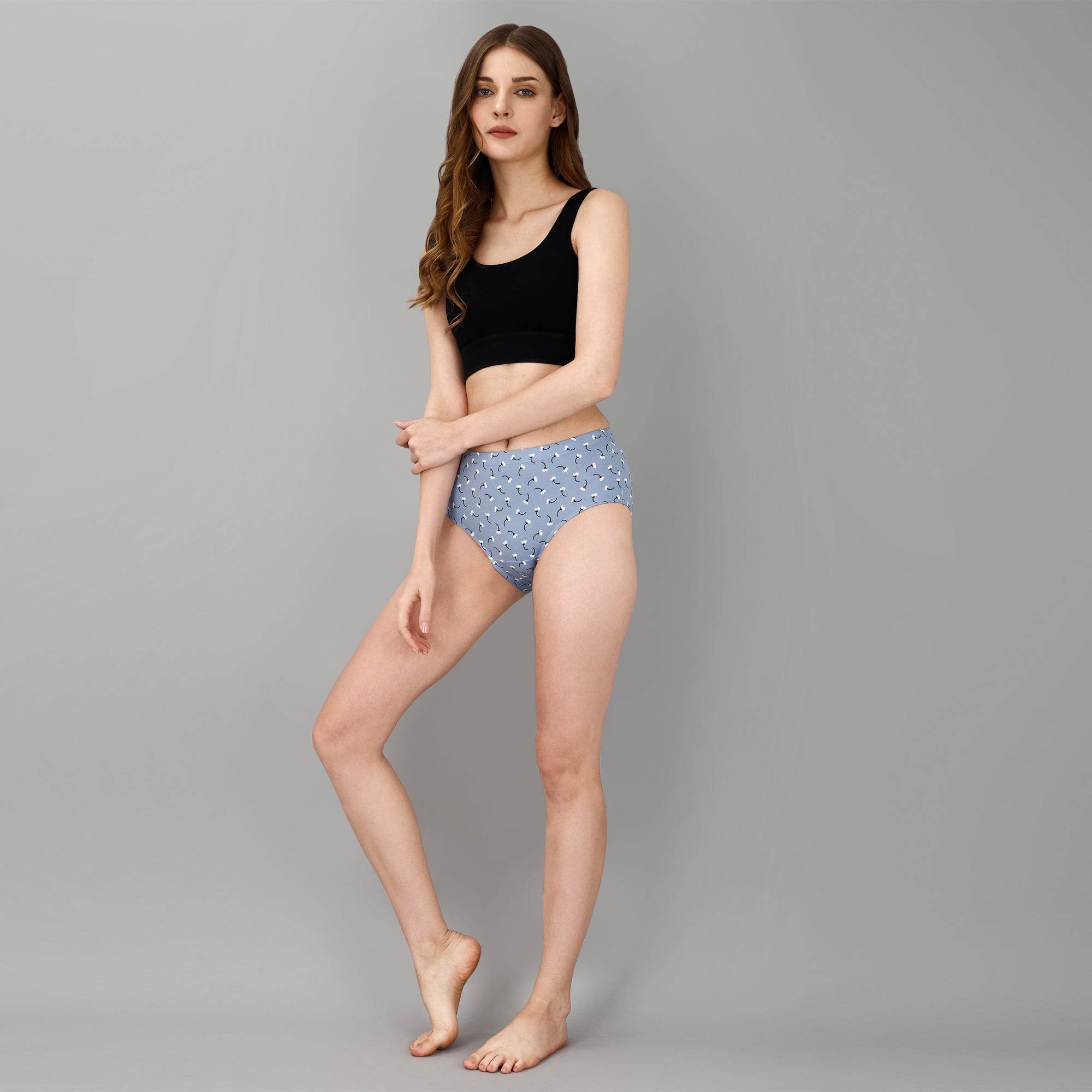 Luxurious High Waist Full Coverage Cotton Briefs - Pack of 3 - Ultimate Comfort & Style