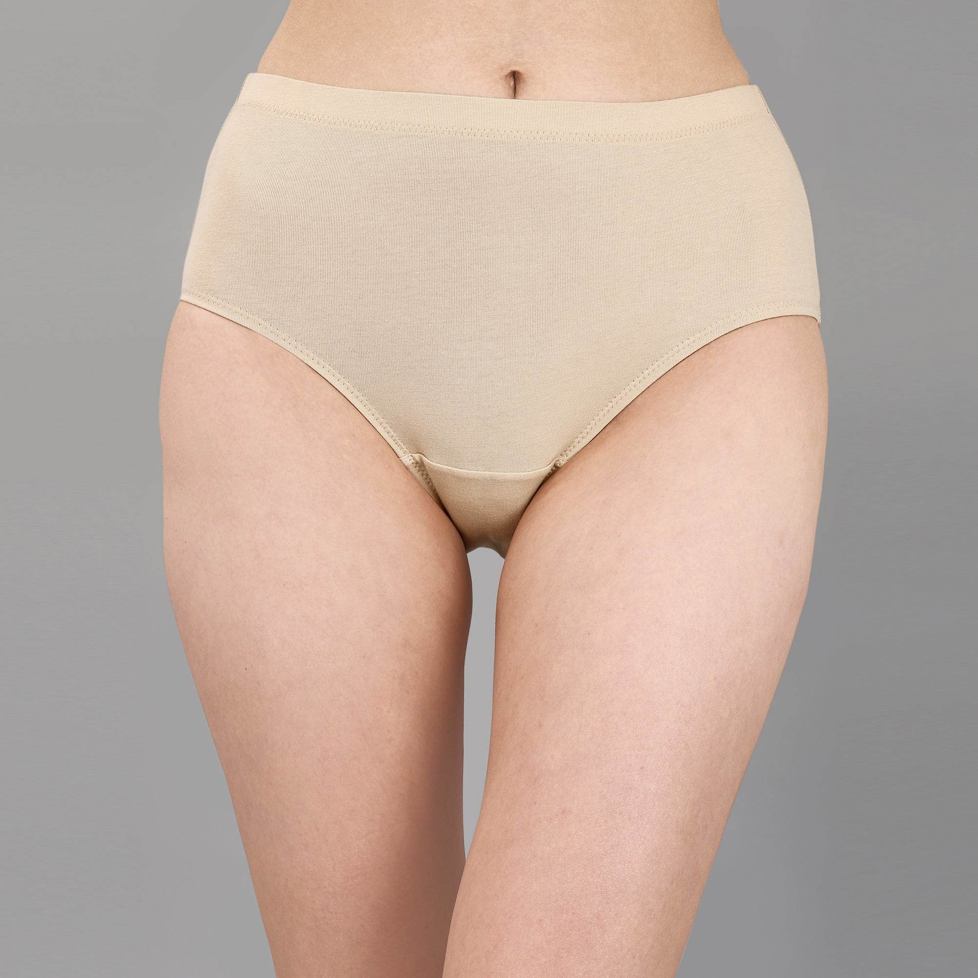 Luxurious High Waist Full Coverage Cotton Briefs - 3 Pack | Ultimate Comfort & Breathability