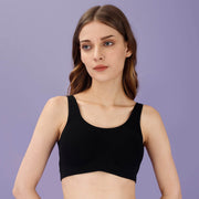 ComfortPlus Non-Wired, Non-Padded Full Coverage Sports Bra for Low Impact Activities