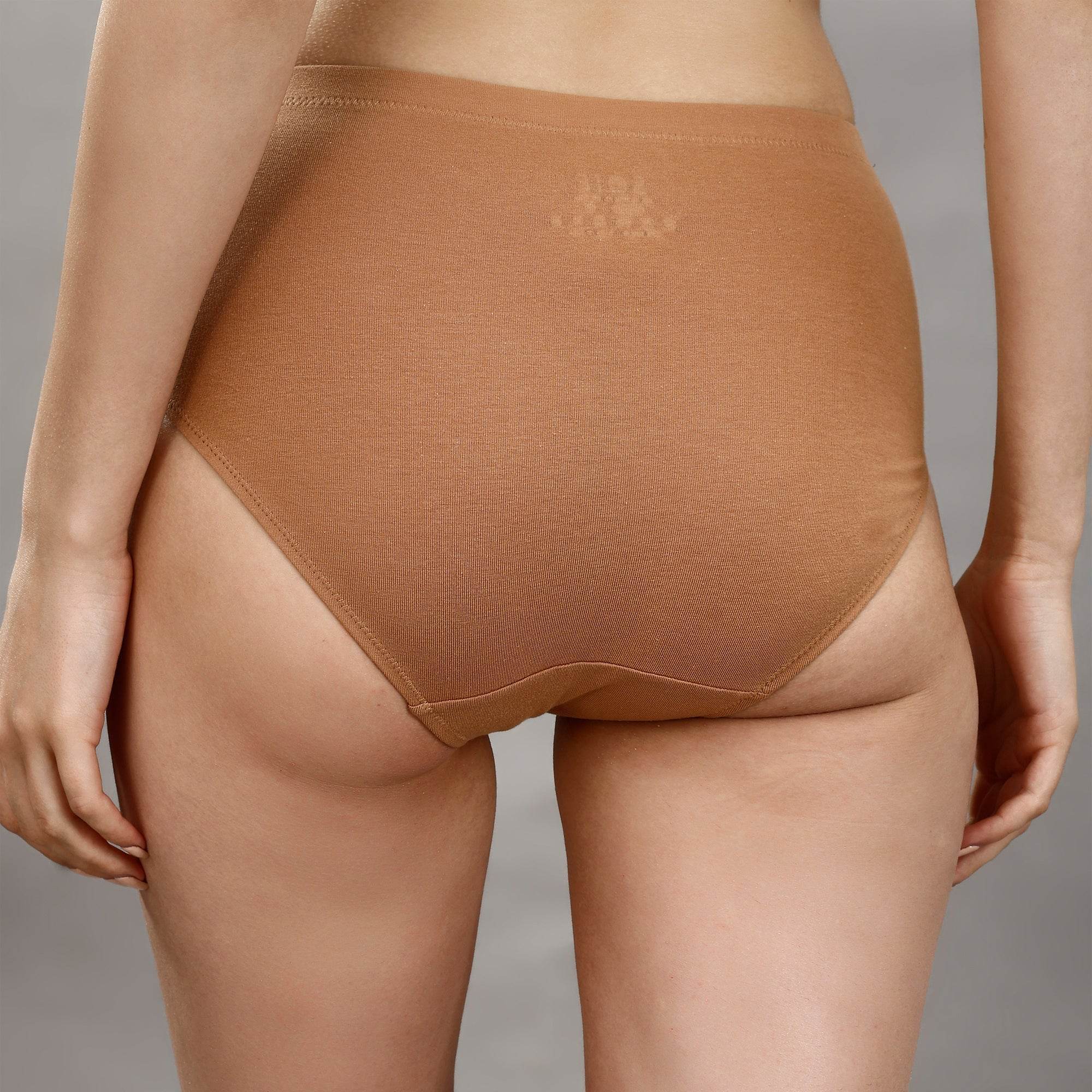 Comfortable High Rise Full Coverage Cotton Stretch Hipster Panty (Pack of 3) - Perfect Fit & Style