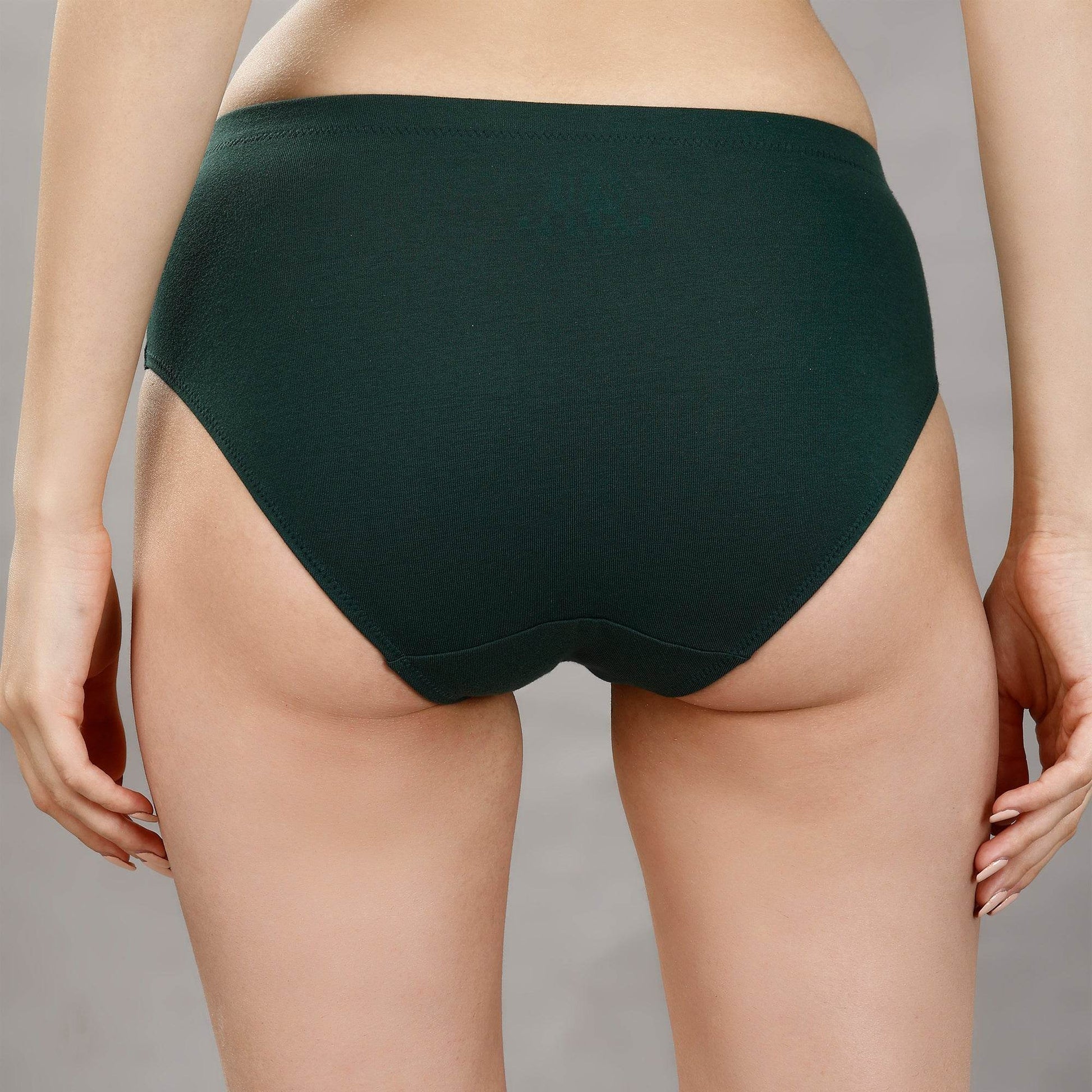 Comfortable High Rise Full Coverage Cotton Stretch Hipster Panty (Pack of 3) - Perfect Fit & Style