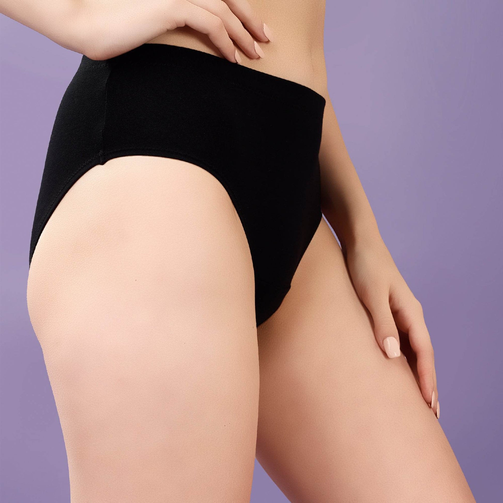 Comfortable High Rise Full Coverage Cotton Stretch Hipster Panty (Pack of 3) - Perfect Fit & Style