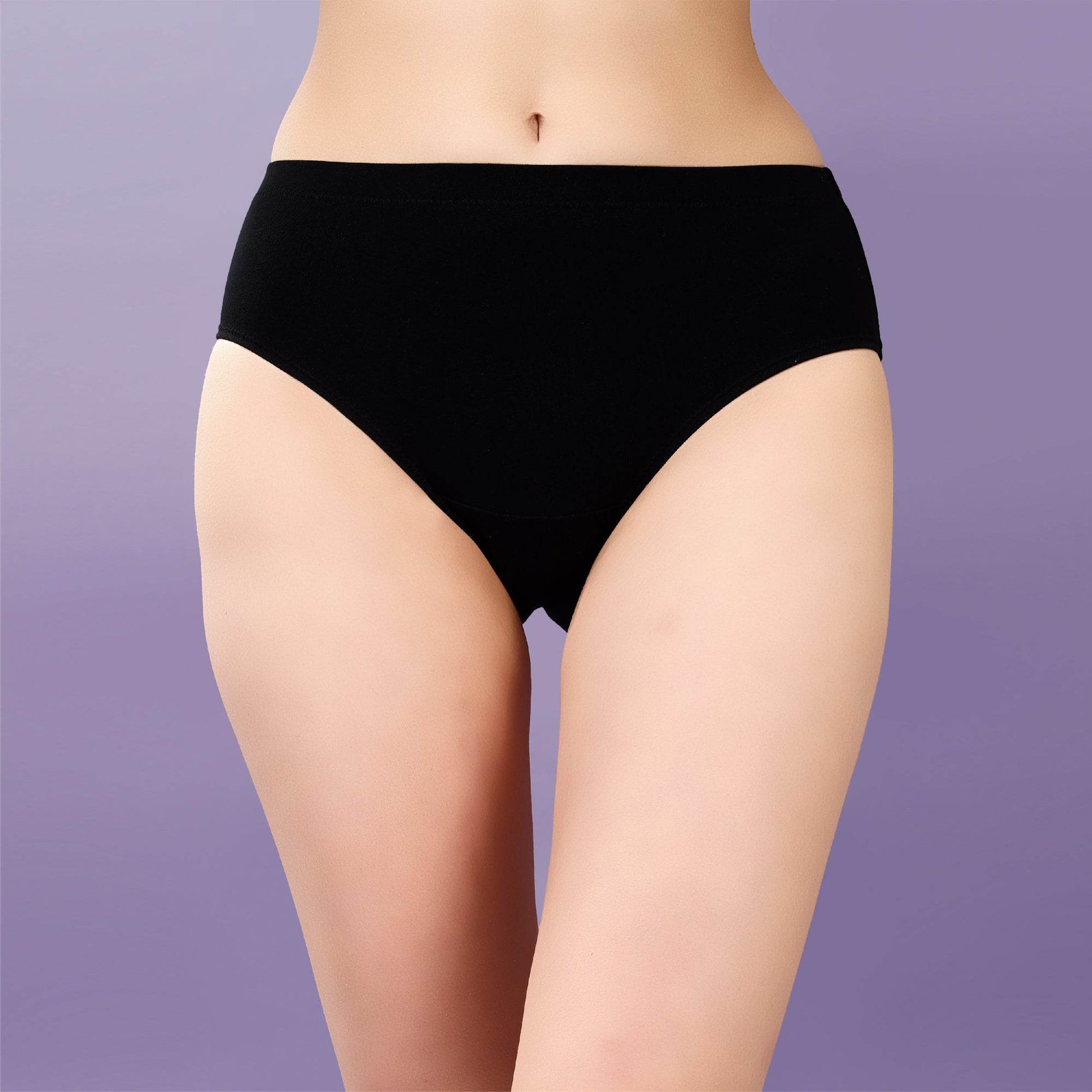 Comfortable High Rise Full Coverage Cotton Stretch Hipster Panty (Pack of 3) - Perfect Fit & Style