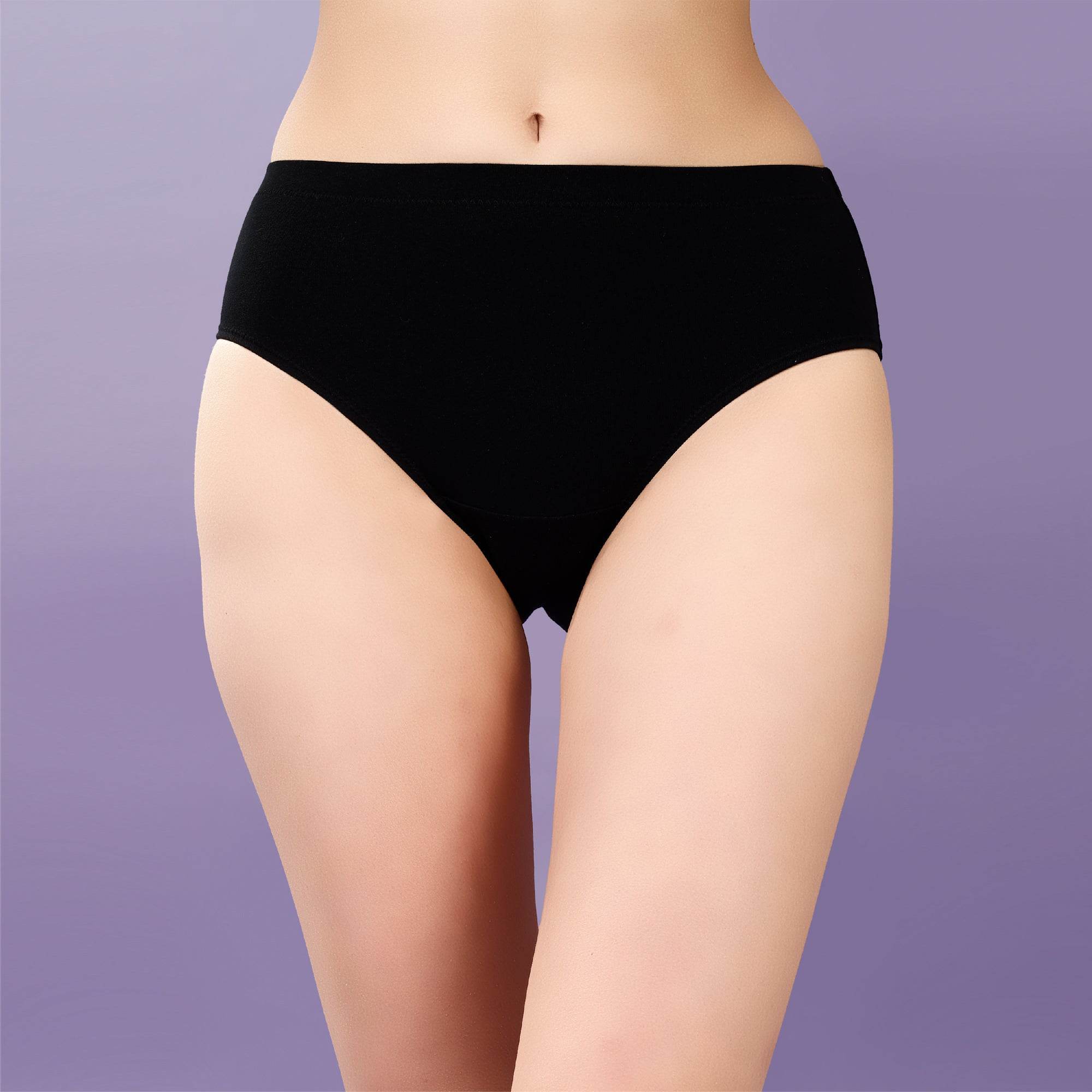 Comfortable High Rise Full Coverage Cotton Stretch Hipster Panty (Pack of 3) - Perfect Fit & Style