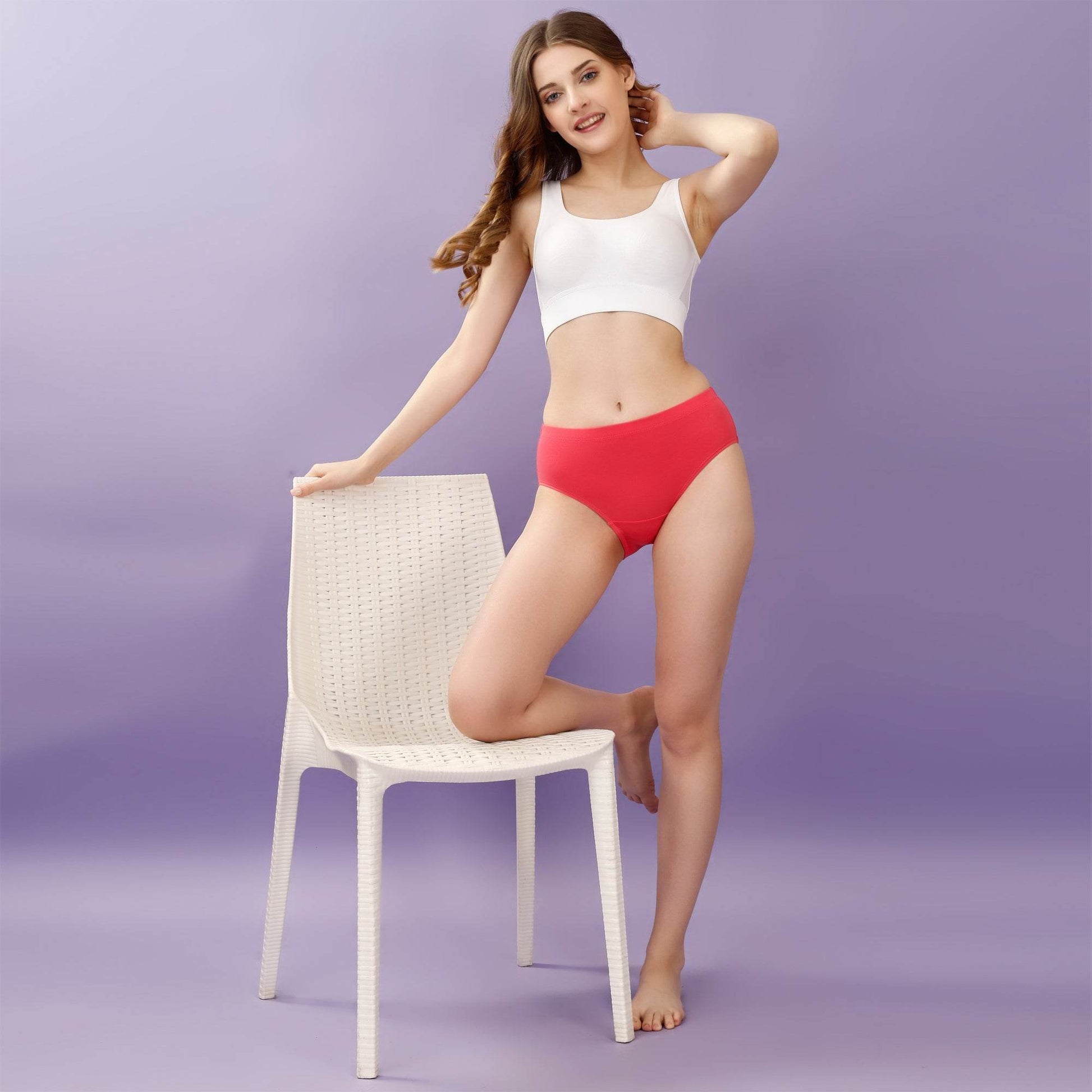 Comfortable High Rise Full Coverage Cotton Stretch Hipster Panty (Pack of 3) - Perfect Fit & Style