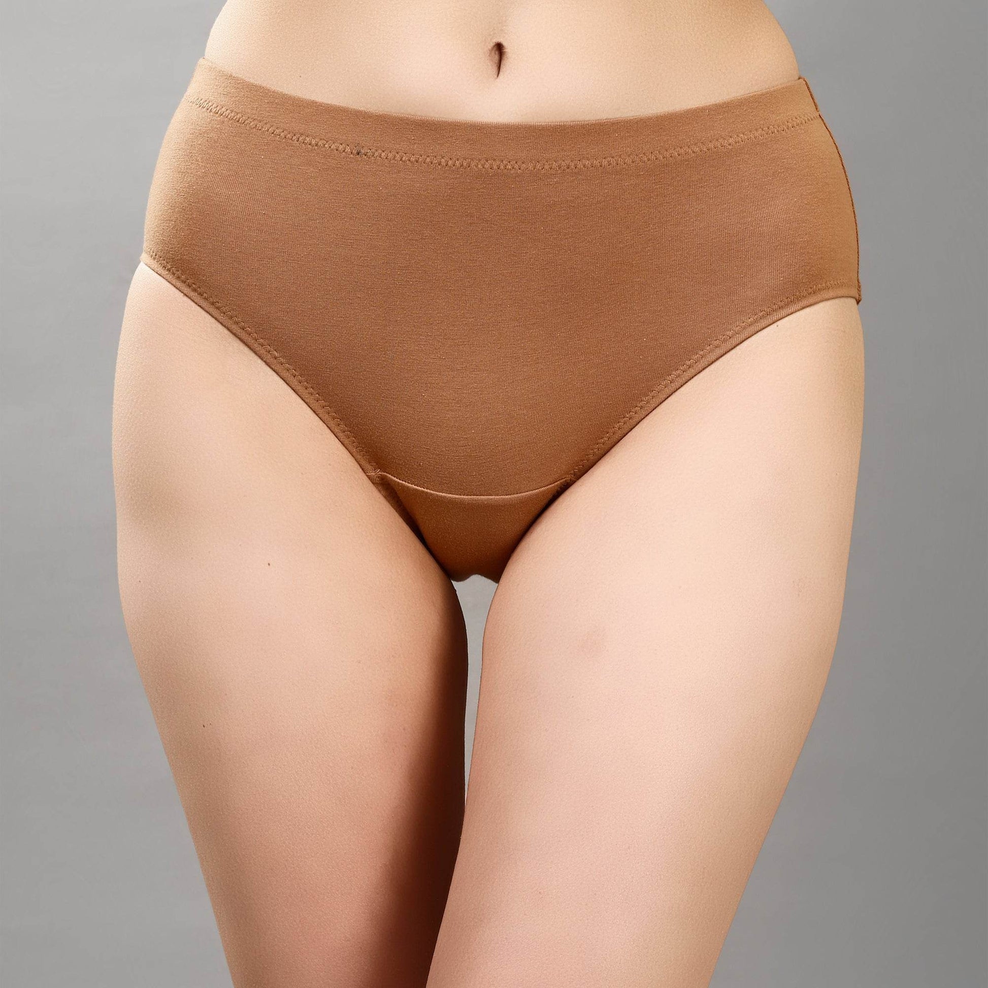 Comfortable High Rise Full Coverage Cotton Stretch Hipster Panty (Pack of 3) - Perfect Fit & Style