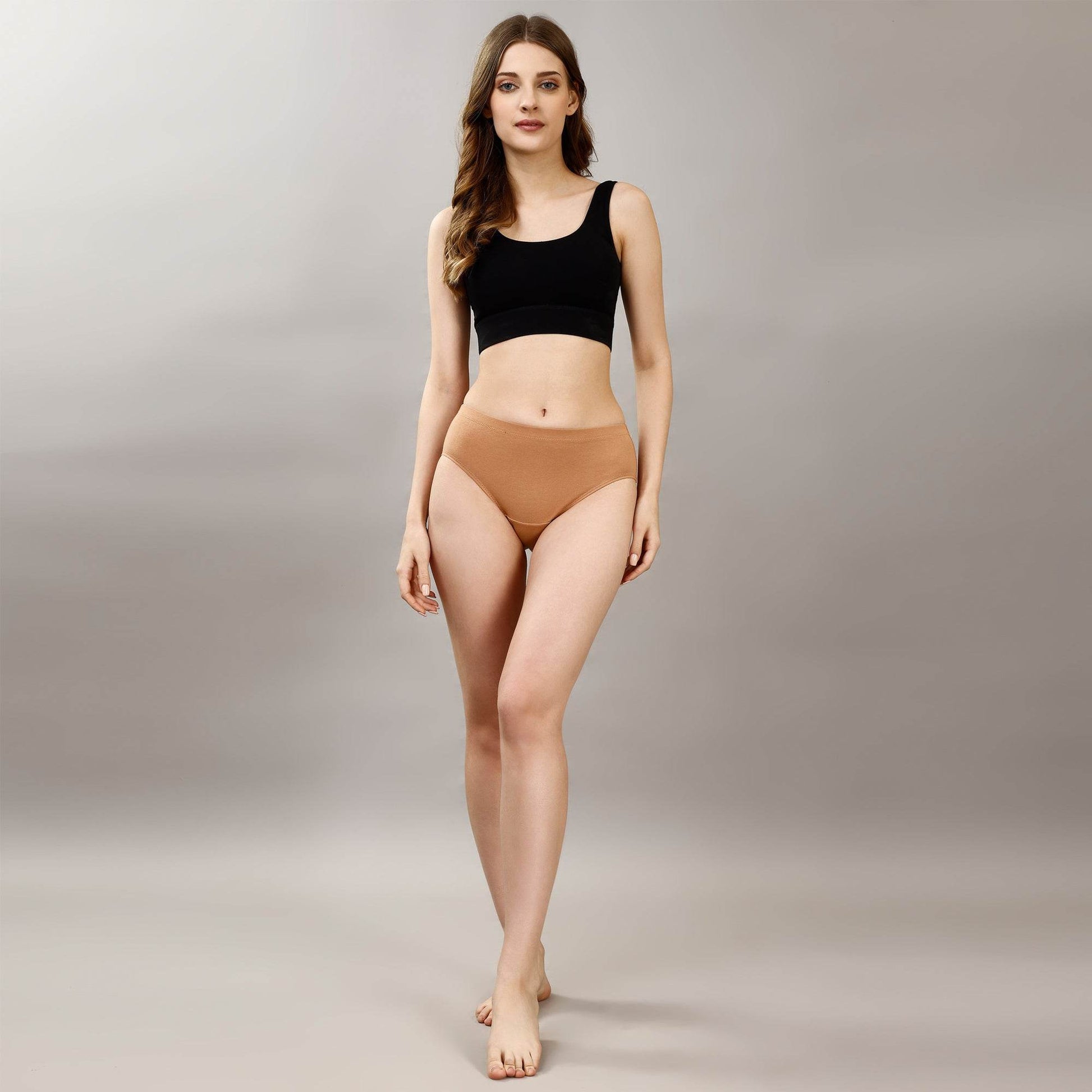 Comfortable High Rise Full Coverage Cotton Stretch Hipster Panty (Pack of 3) - Perfect Fit & Style