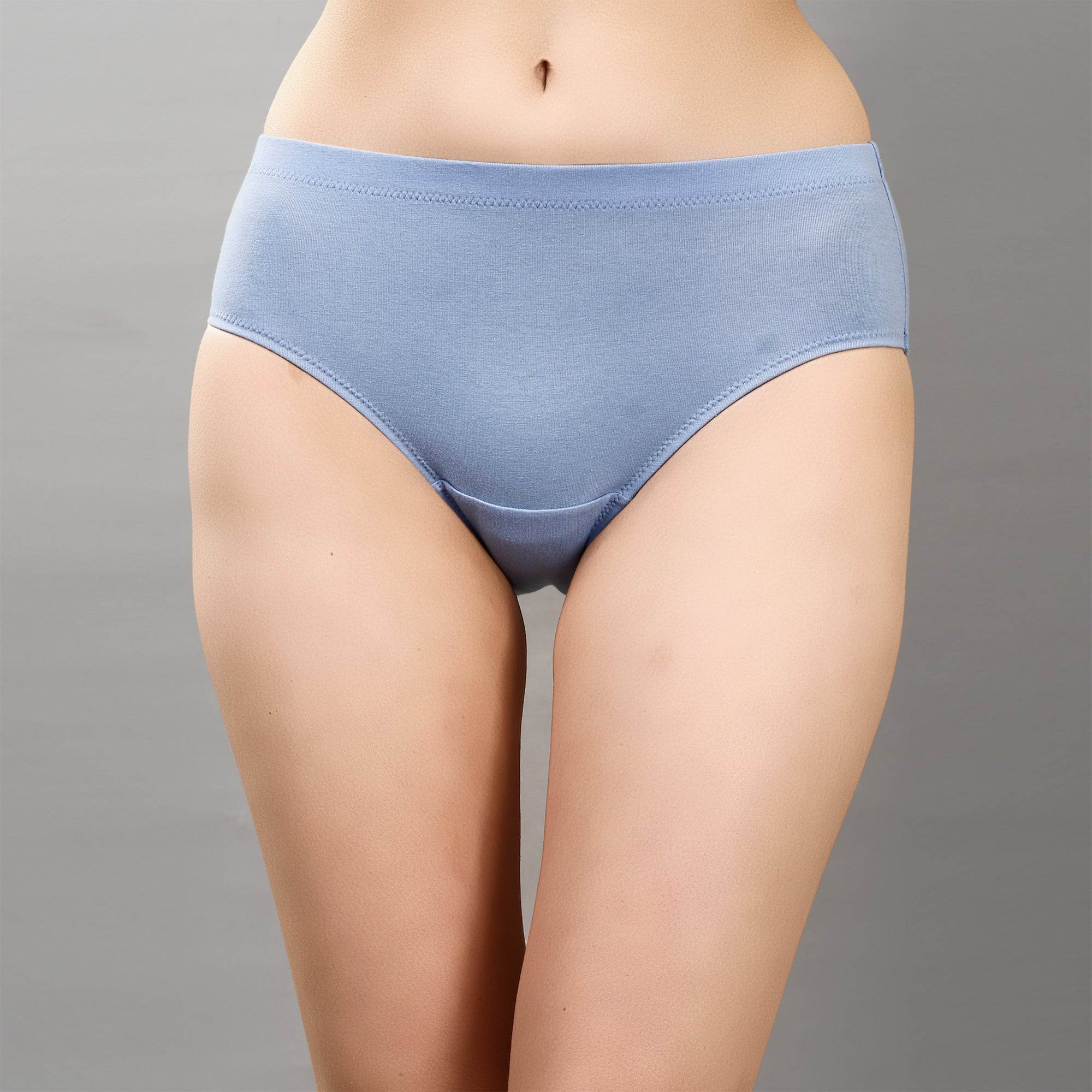 Comfortable High Rise Full Coverage Cotton Stretch Hipster Panty (Pack of 3) - Perfect Fit & Style