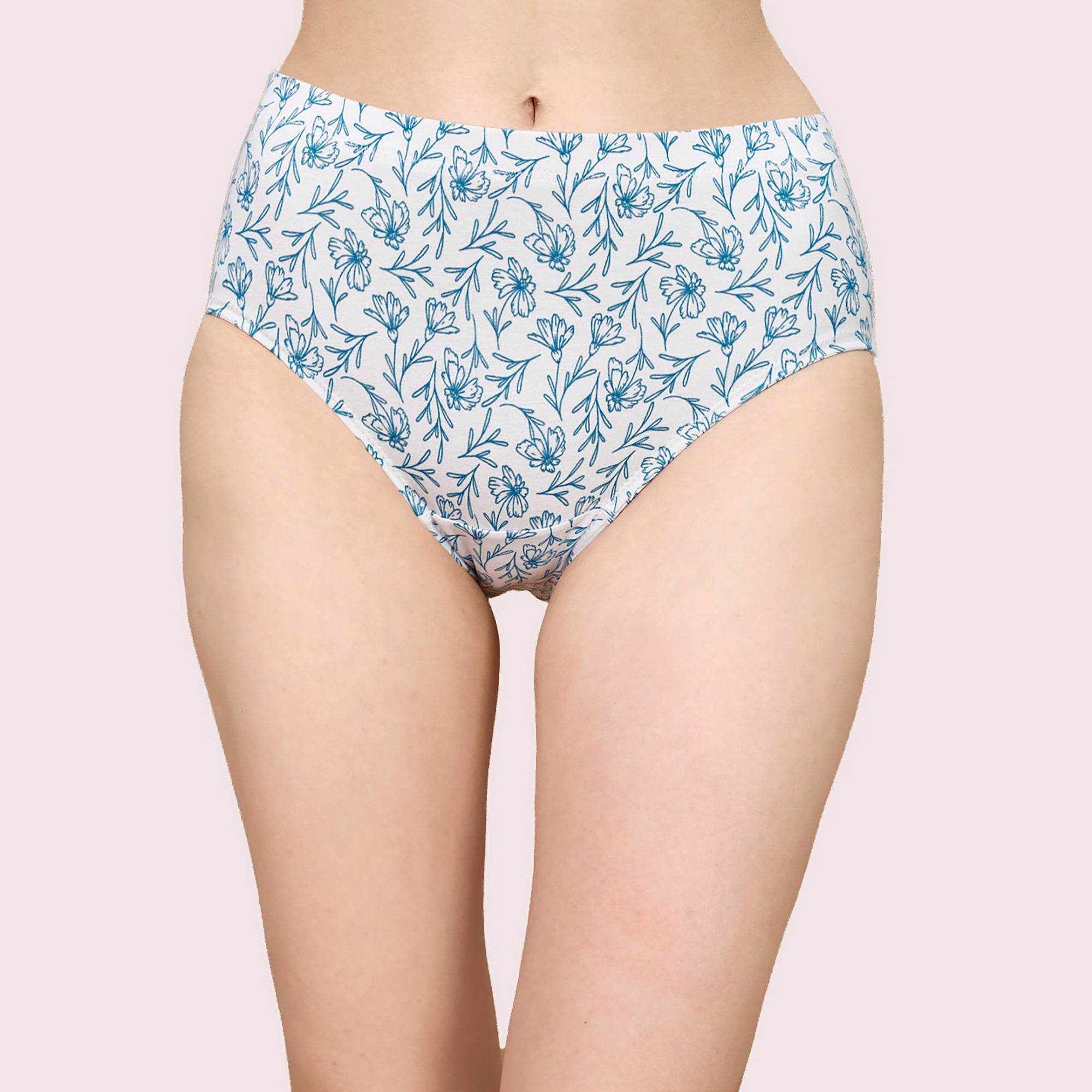 Luxurious High Waist Full Coverage Cotton Briefs - Pack of 3 - Ultimate Comfort & Style