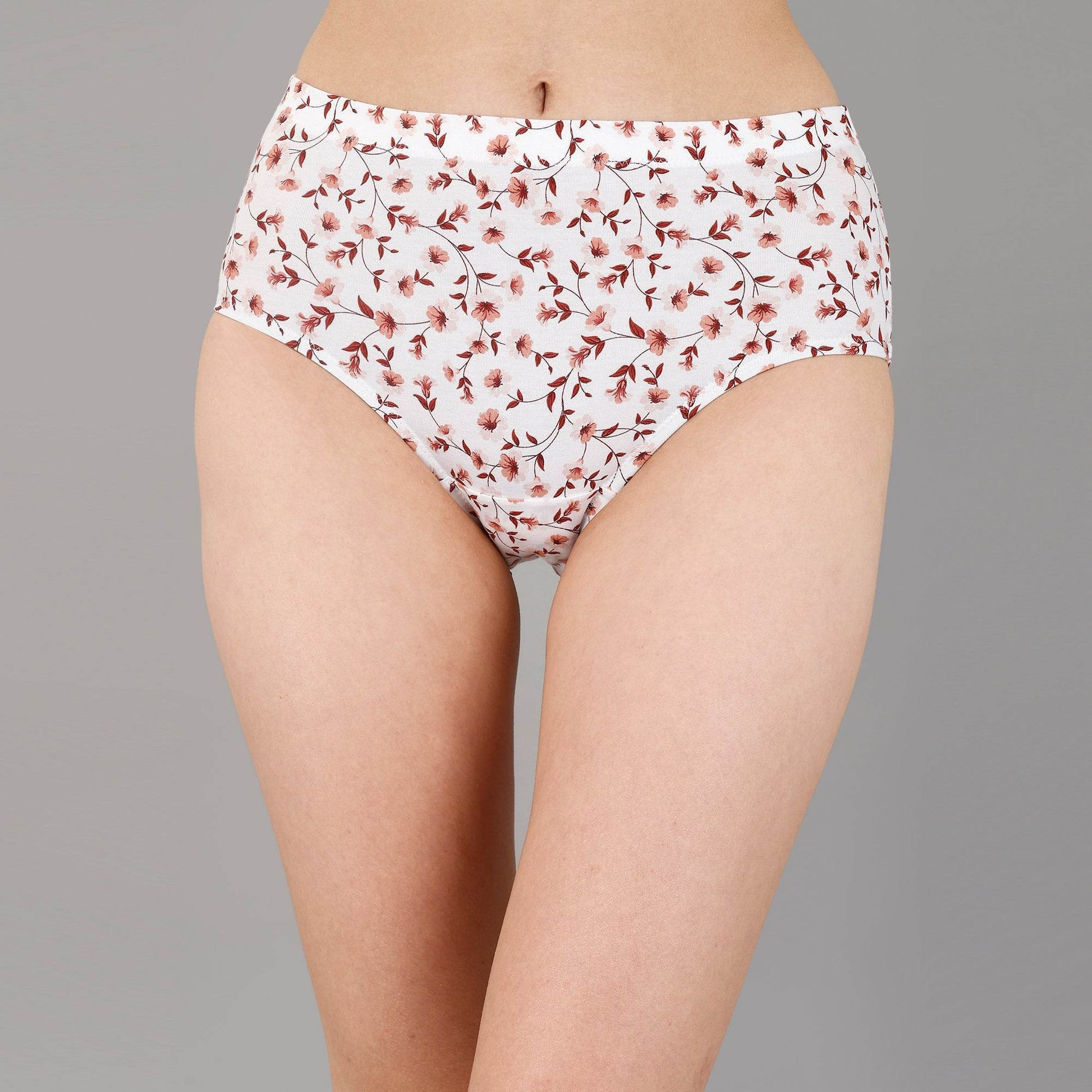 Luxurious High Waist Full Coverage Cotton Briefs - Pack of 3 - Ultimate Comfort & Style