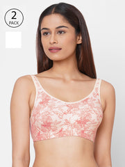 Inner Sense Set of 2 Antimicrobial Non-Wired Non Padded Everyday Bra