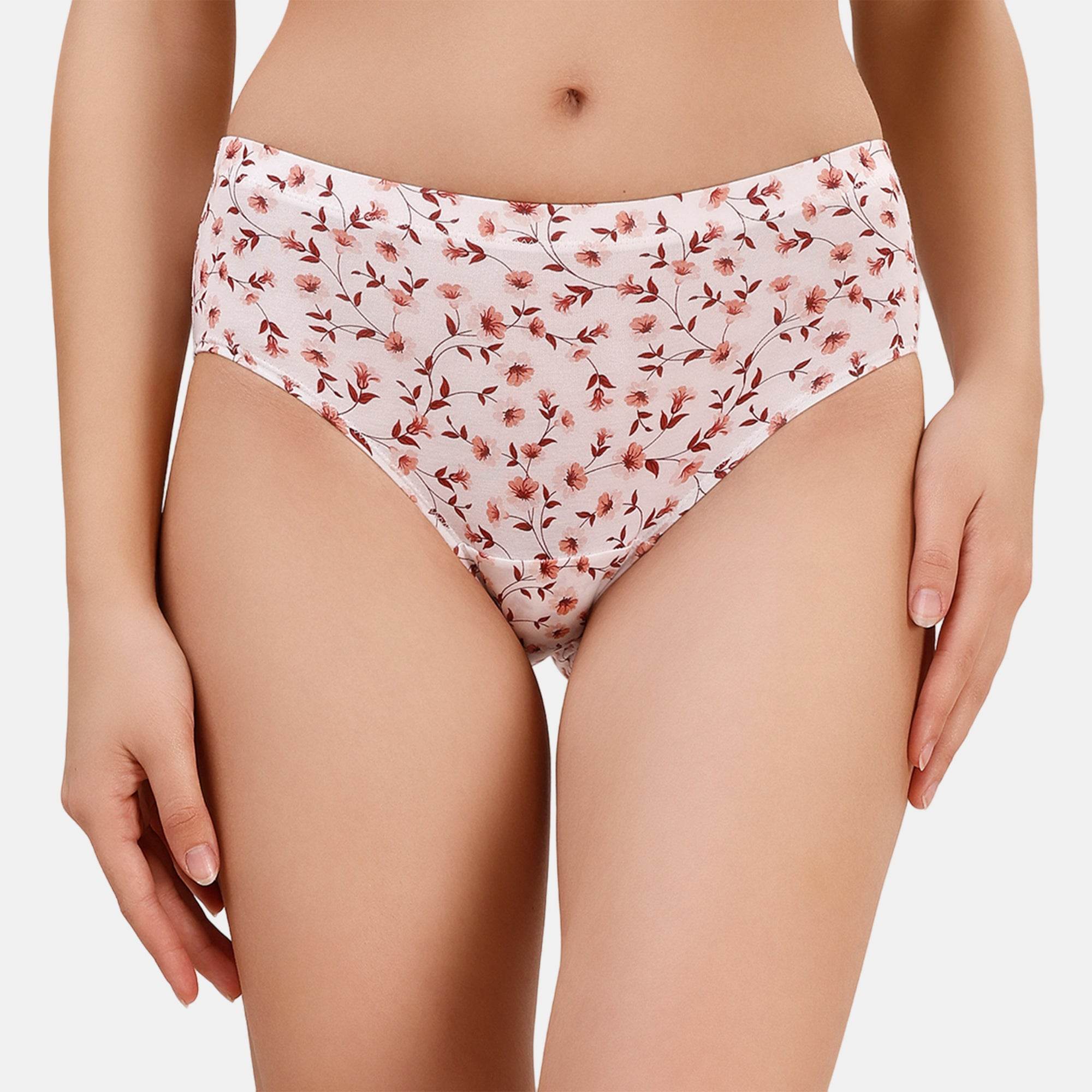 Comfortable & Stylish High-Rise Printed Cotton Hipster Panties (Pack of 3) - Full Coverage & Soft Waistband