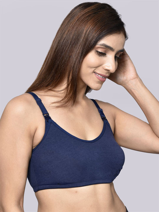 Inner Sense Organic Cotton Antimicrobial Women Feeding Bra ( Pack of 2)