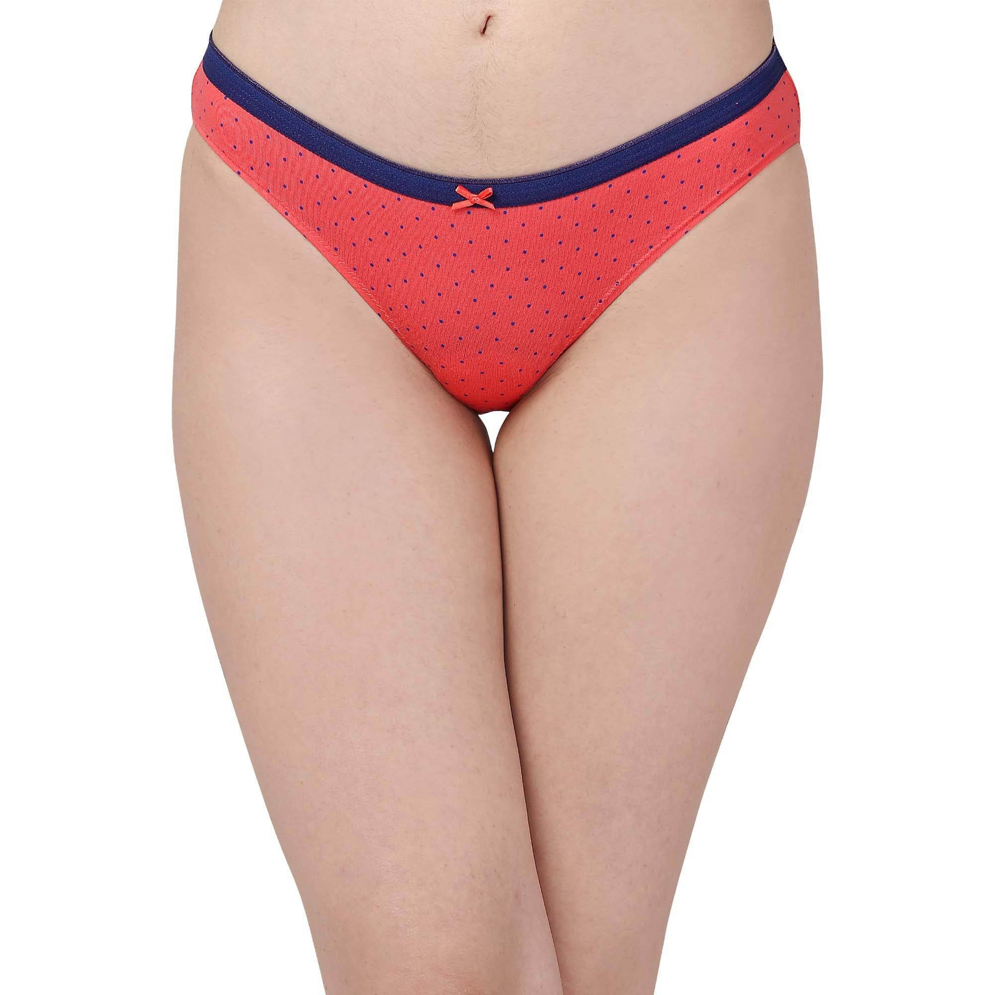 3-Pack Mid Rise Cotton Stretch Brief Panties - Solid & Printed Designs for Everyday Comfort