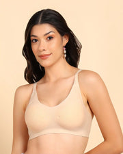 Tweens Lightly-Padded Cotton Spandex Invisi-Fit Bra (SKIN)