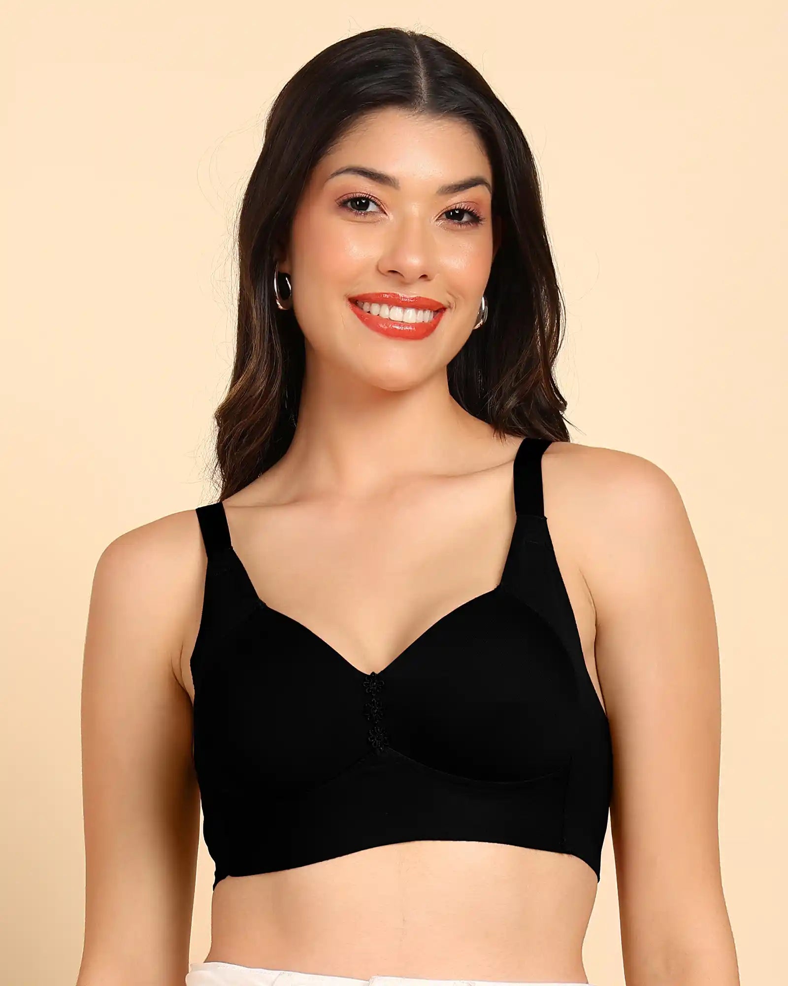 Tweens Invisi-Fit Lightly Padded Cotton Bonded Seamless Minimiser ((TW-SB-9203)