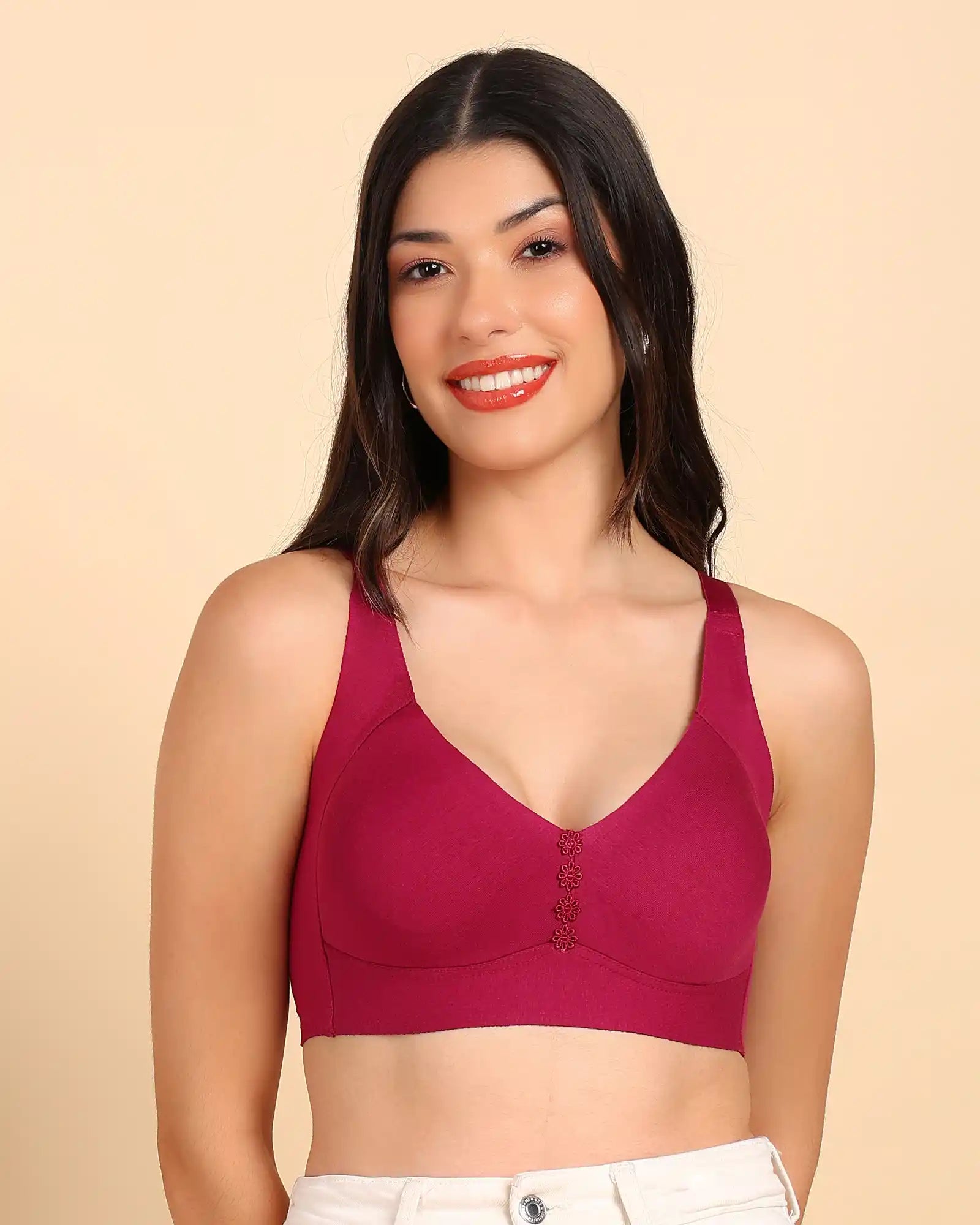 Tweens Invisi-Fit M-Frame Non-Padded Cotton Bonded Seamless Minimiser (TW-SB-9303)