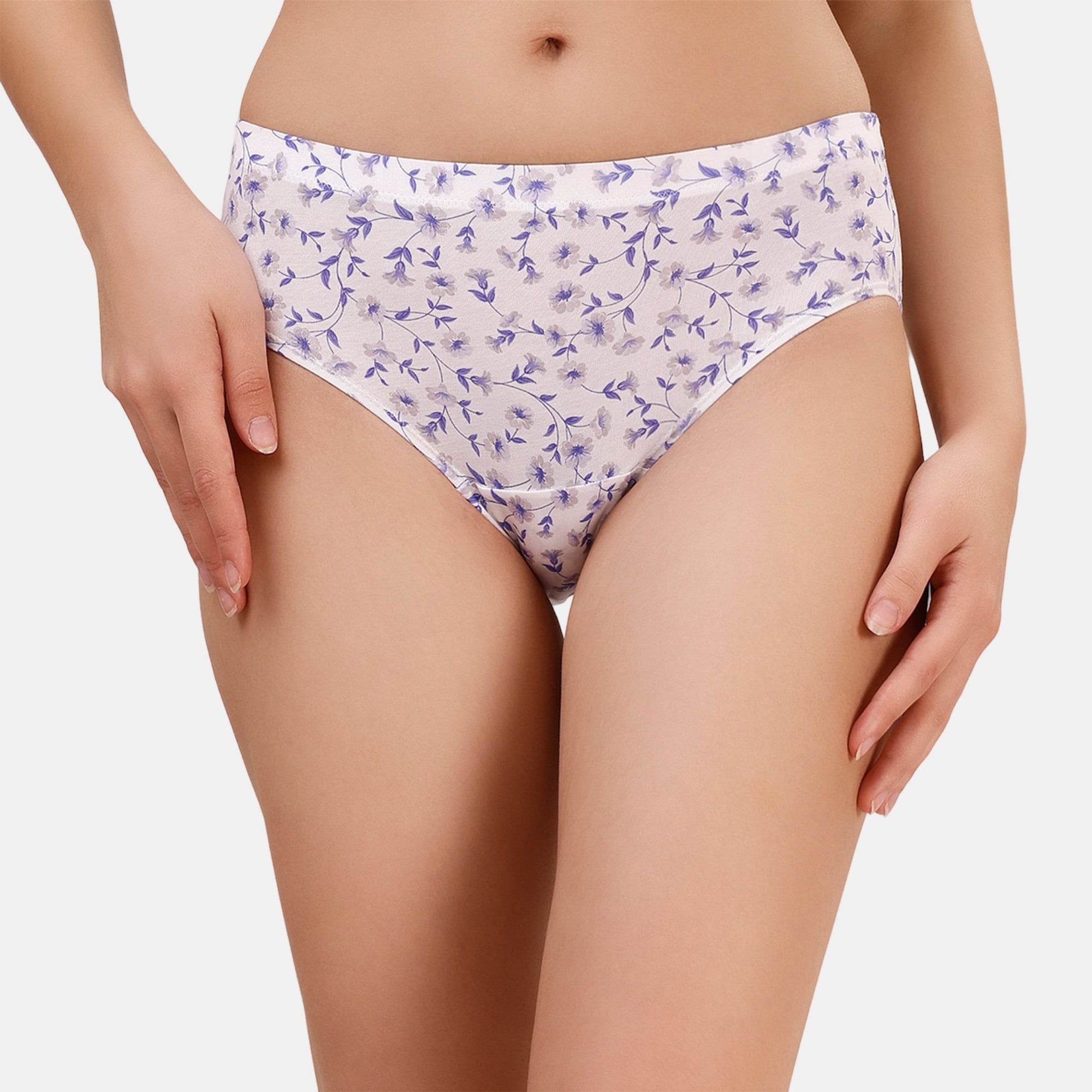 Comfortable & Stylish High-Rise Printed Cotton Hipster Panties (Pack of 3) - Full Coverage & Soft Waistband