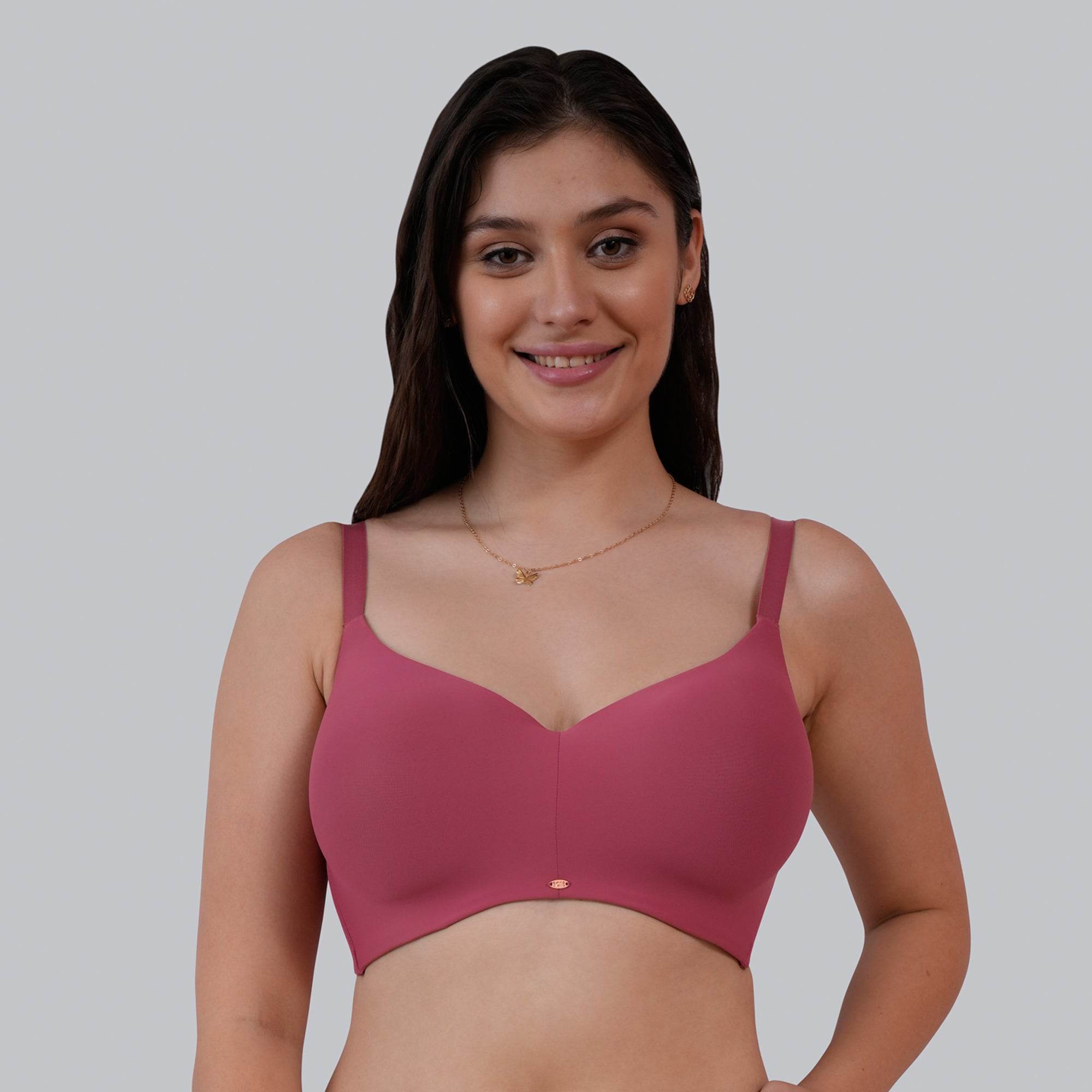 Experience Ultimate Comfort: Full Coverage, Padded, Non-Wired Ultrasoft Seamless Bra