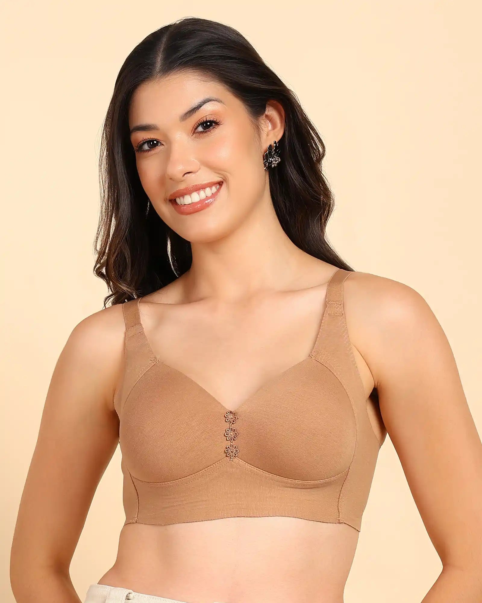 Tweens Invisi-Fit Lightly Padded Cotton Bonded Seamless Minimiser ((TW-SB-9203)