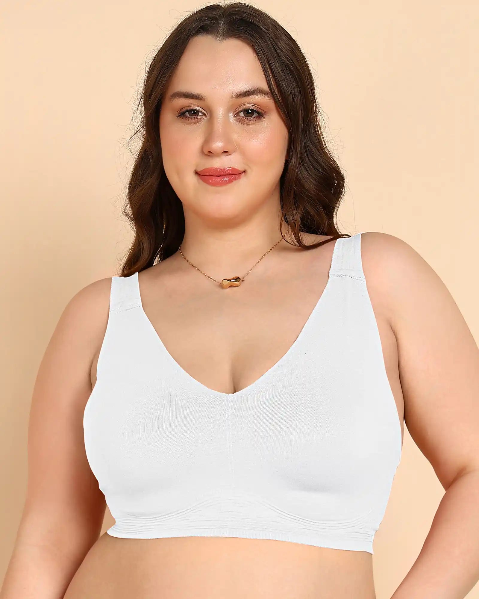 Tweens Invisi-Fit Cotton Fabric Plus-Size Lightly Padded Bra(TW-SB-918)