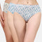 Comfortable High-Rise Full Coverage Printed Cotton Hipster Panties - Pack of 3