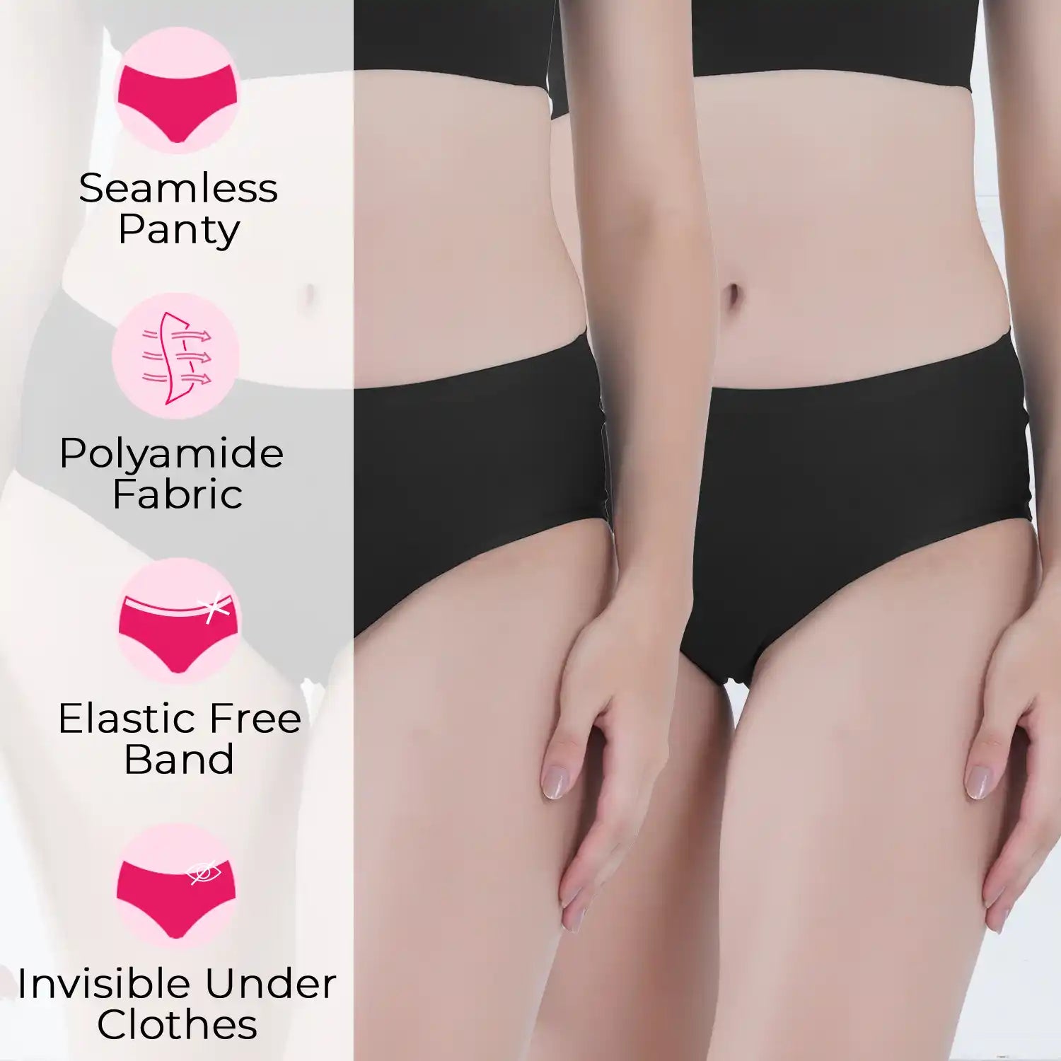 Tweens Mid-Hipster Invisipanty (TW-925-2PC)