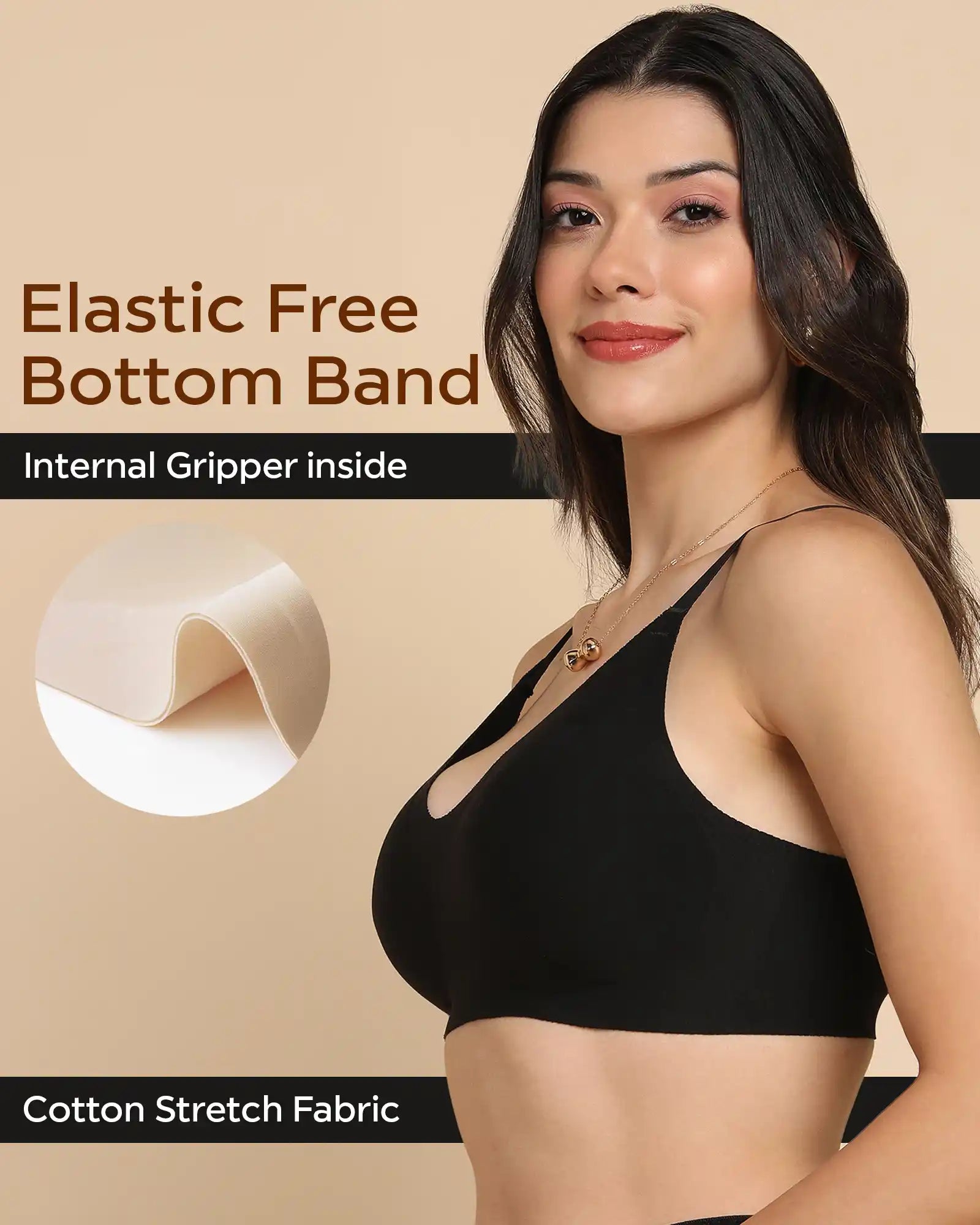 Tweens Invisi-Fit Cotton fabric Lightly Padded Bra (TW-938-1PC)