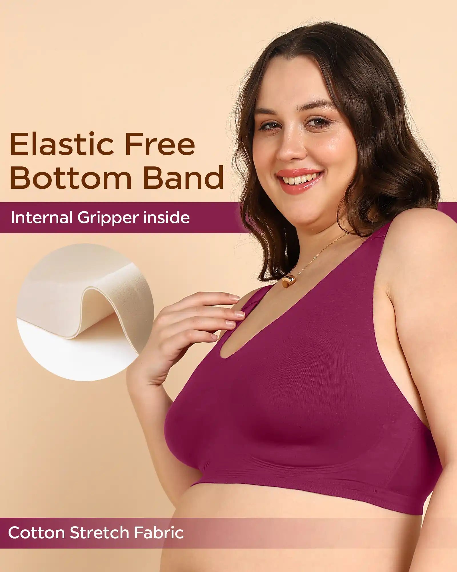 Tweens Invisi-Fit Cotton Fabric Non-Padded Bra (TW-935-1PC)