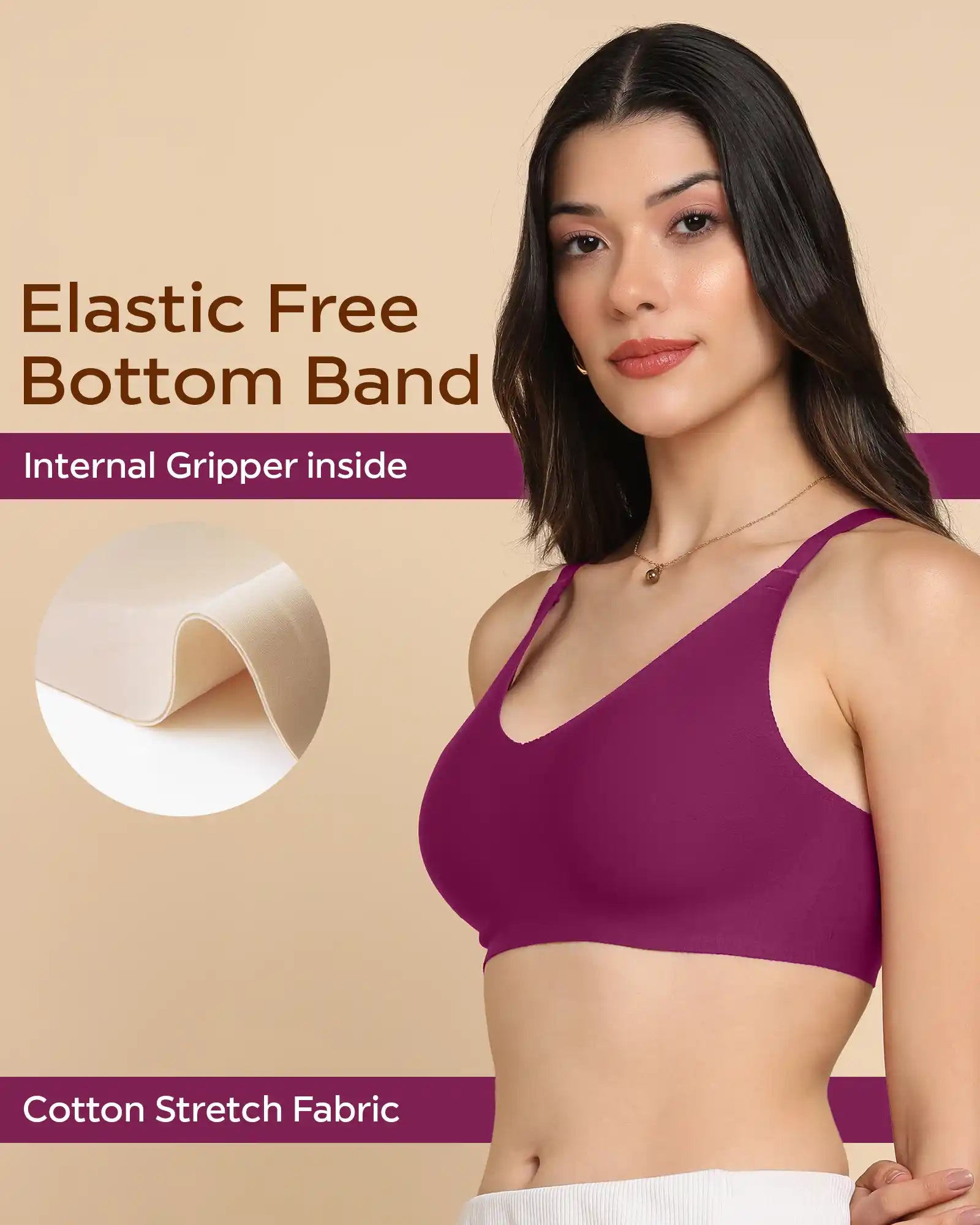 Tweens Invisi-Fit Cotton Fabric Non-Padded Bra (TW-935-1PC)
