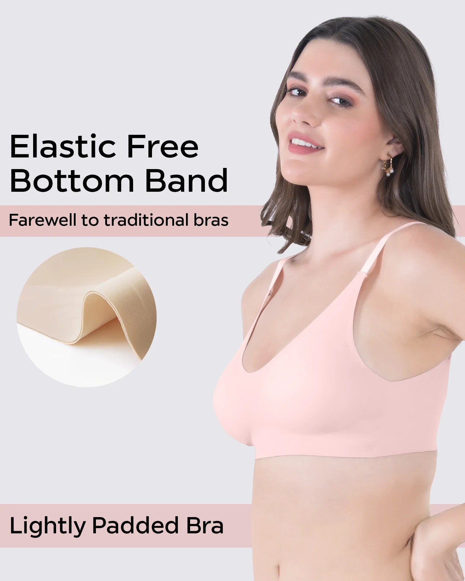 Invisi-Fit :- No Show Seamless Padded Bra (TW-SB-968)