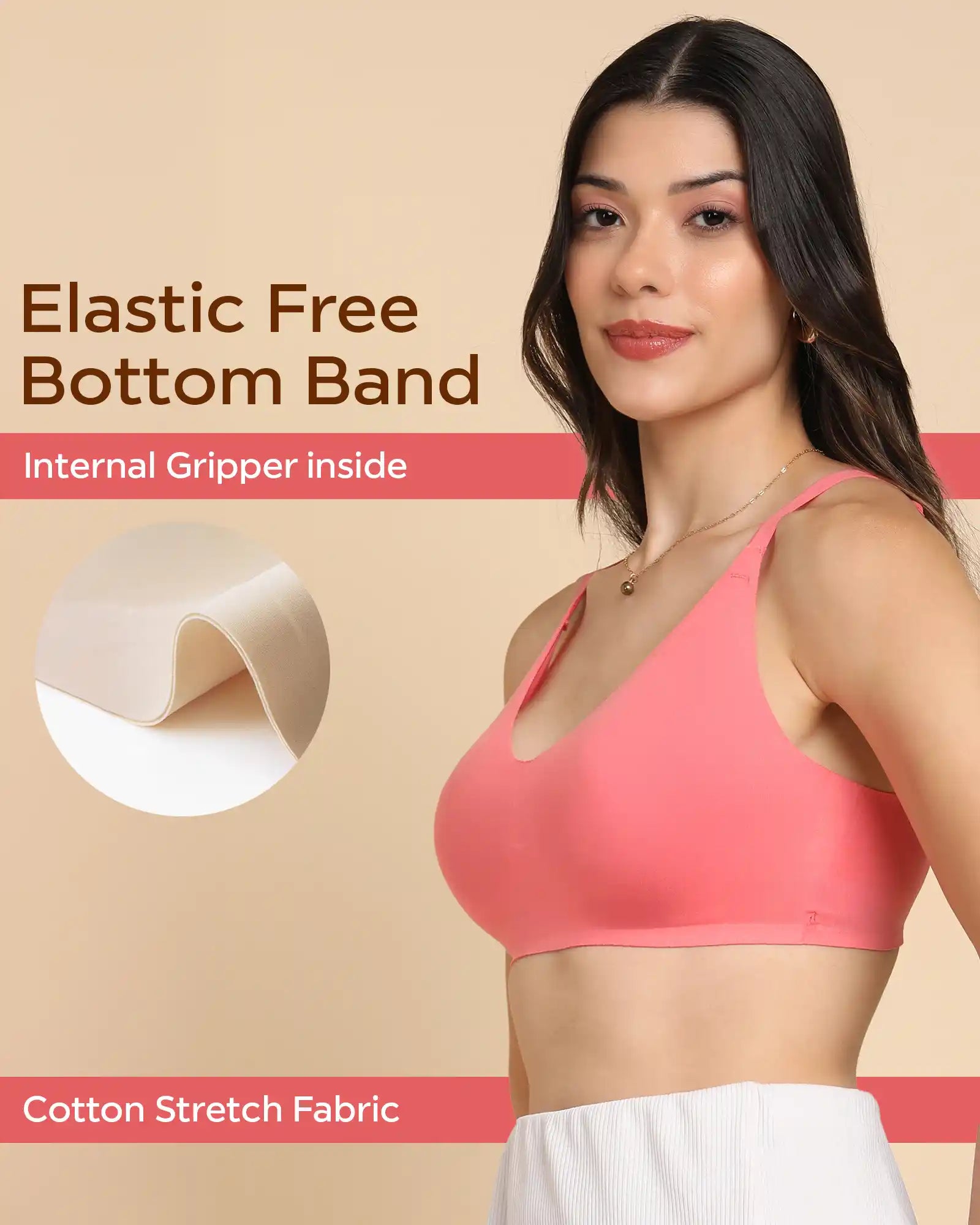 Tweens Invisi-Fit Cotton Fabric Non-Padded Bra (TW-935-1PC)