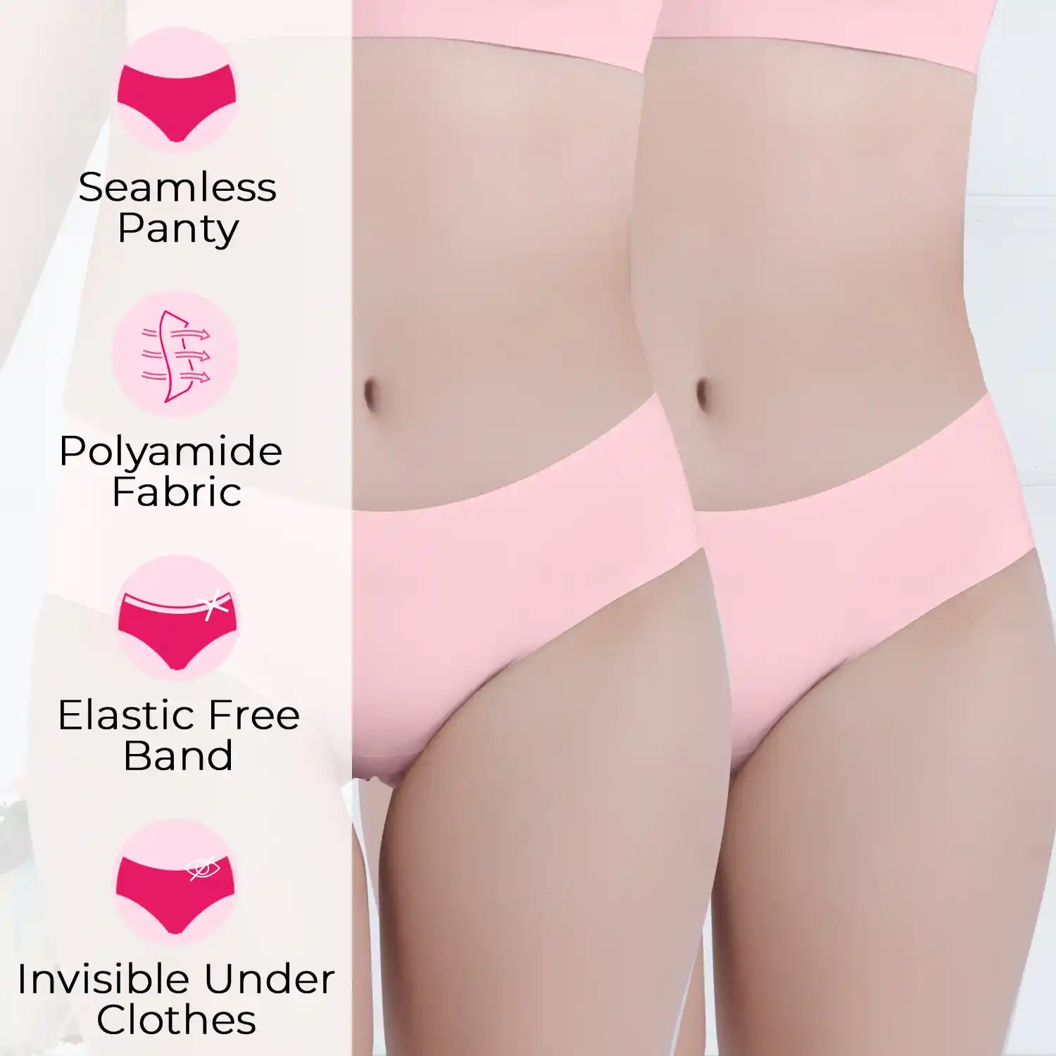 Tweens Mid-Hipster Invisipanty (TW-925-2PC)