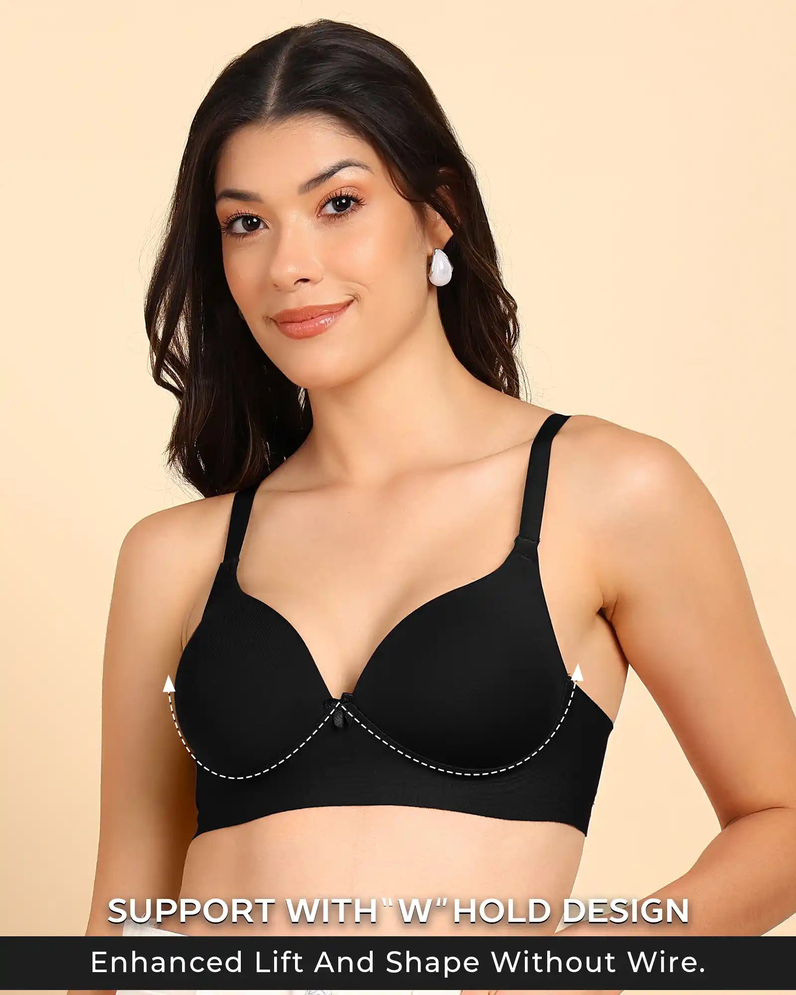 Tweens Invisi-Fit Cotton Bonded Seamless Maximiser Bra (TW-SB-97015)