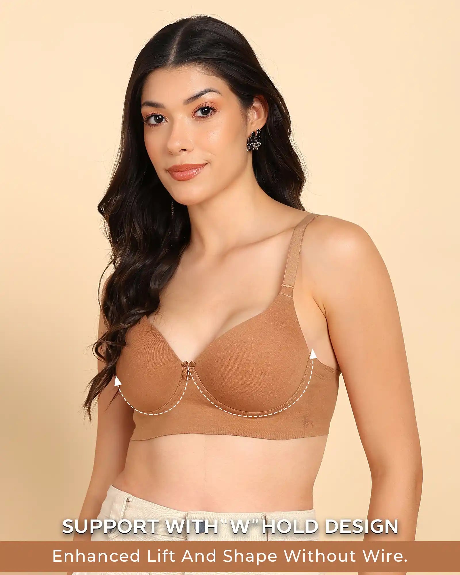 Tweens Invisi-Fit Cotton Bonded Seamless Maximiser Bra (TW-SB-97015)