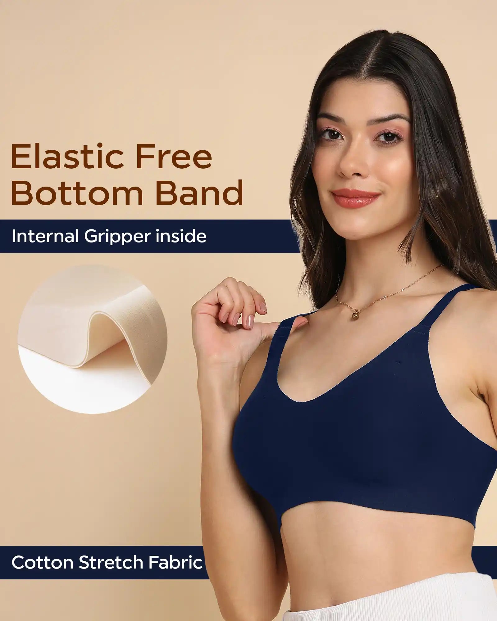 Tweens Invisi-Fit Cotton fabric Lightly Padded Bra (TW-938-1PC)