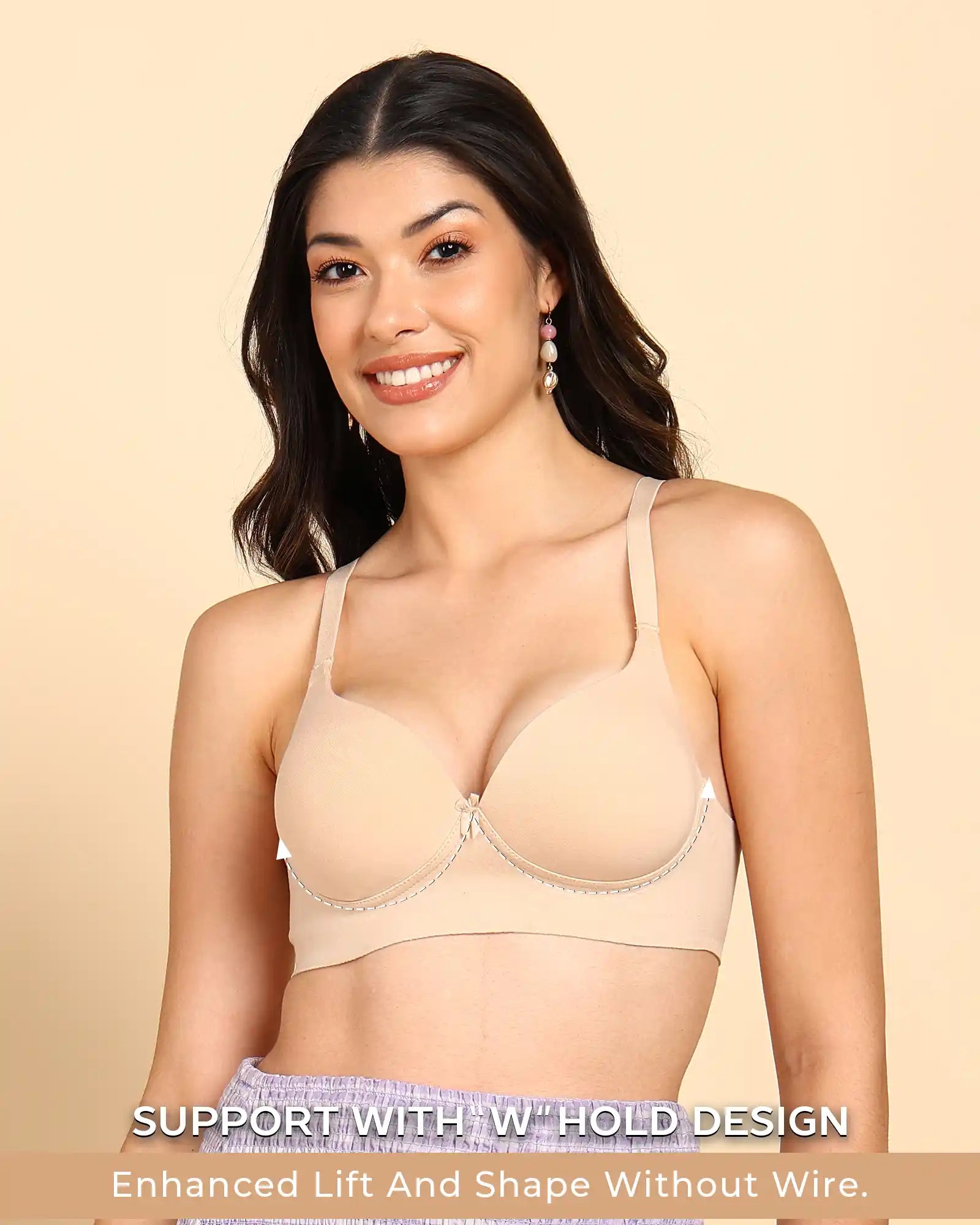 Tweens Invisi-Fit Cotton Bonded Seamless Maximiser Bra (TW-SB-97015)