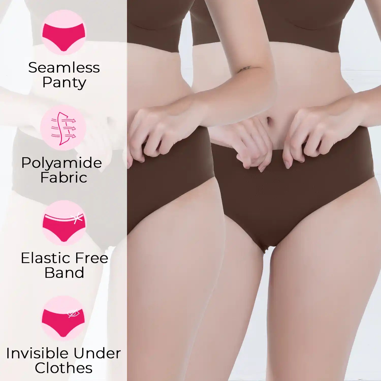 Tweens Mid-Hipster Invisipanty (TW-925-2PC)