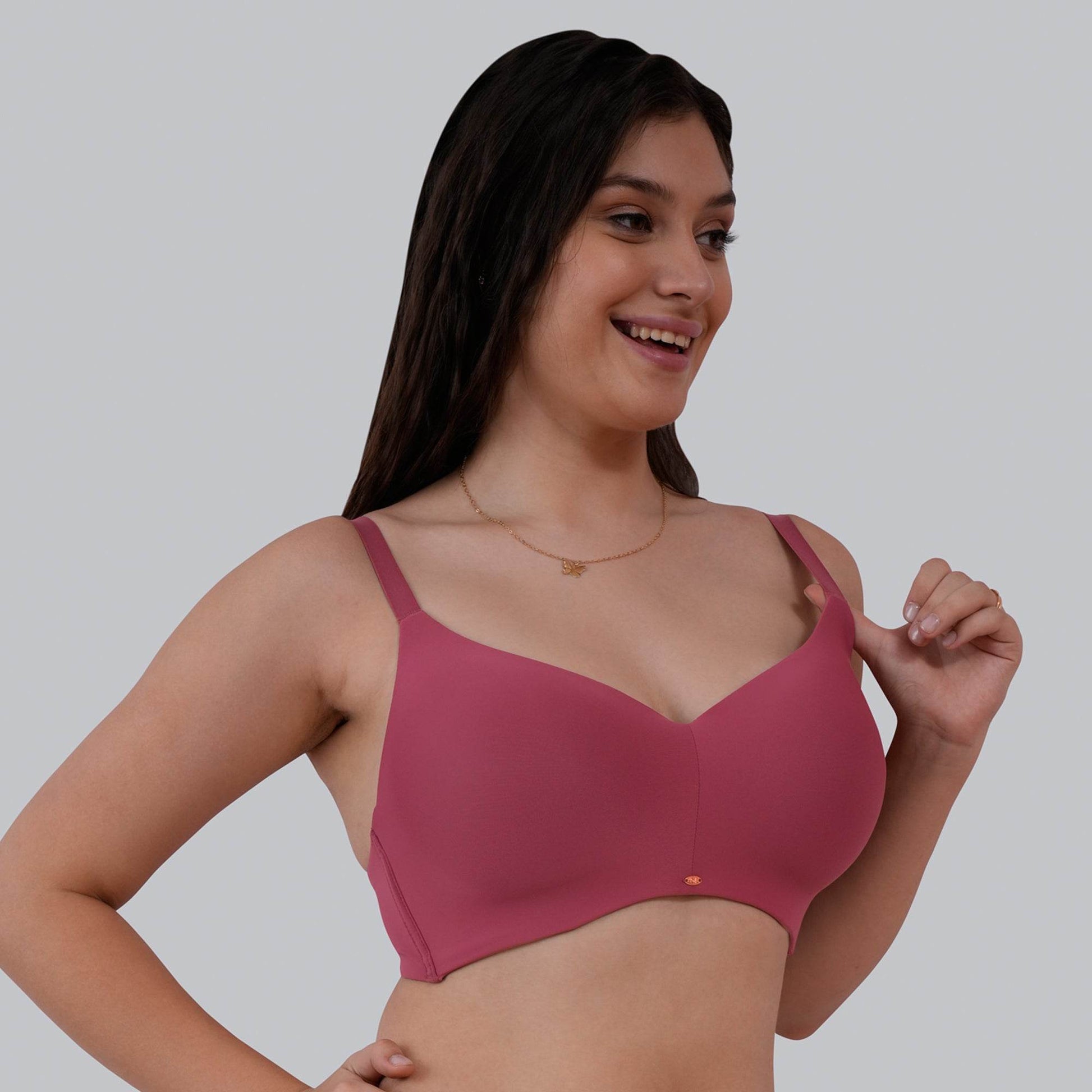 Experience Ultimate Comfort: Full Coverage, Padded, Non-Wired Ultrasoft Seamless Bra
