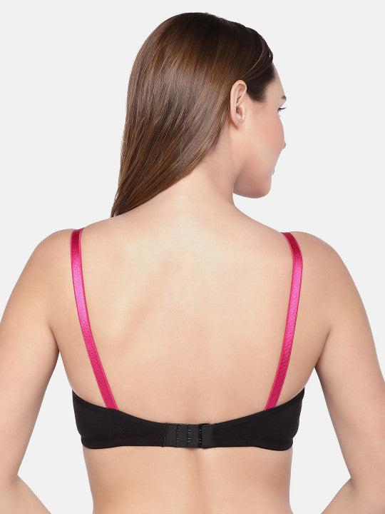 Inner Sense Pack Of 3 Black Organic Cotton Antimicrobial Maternity Bras