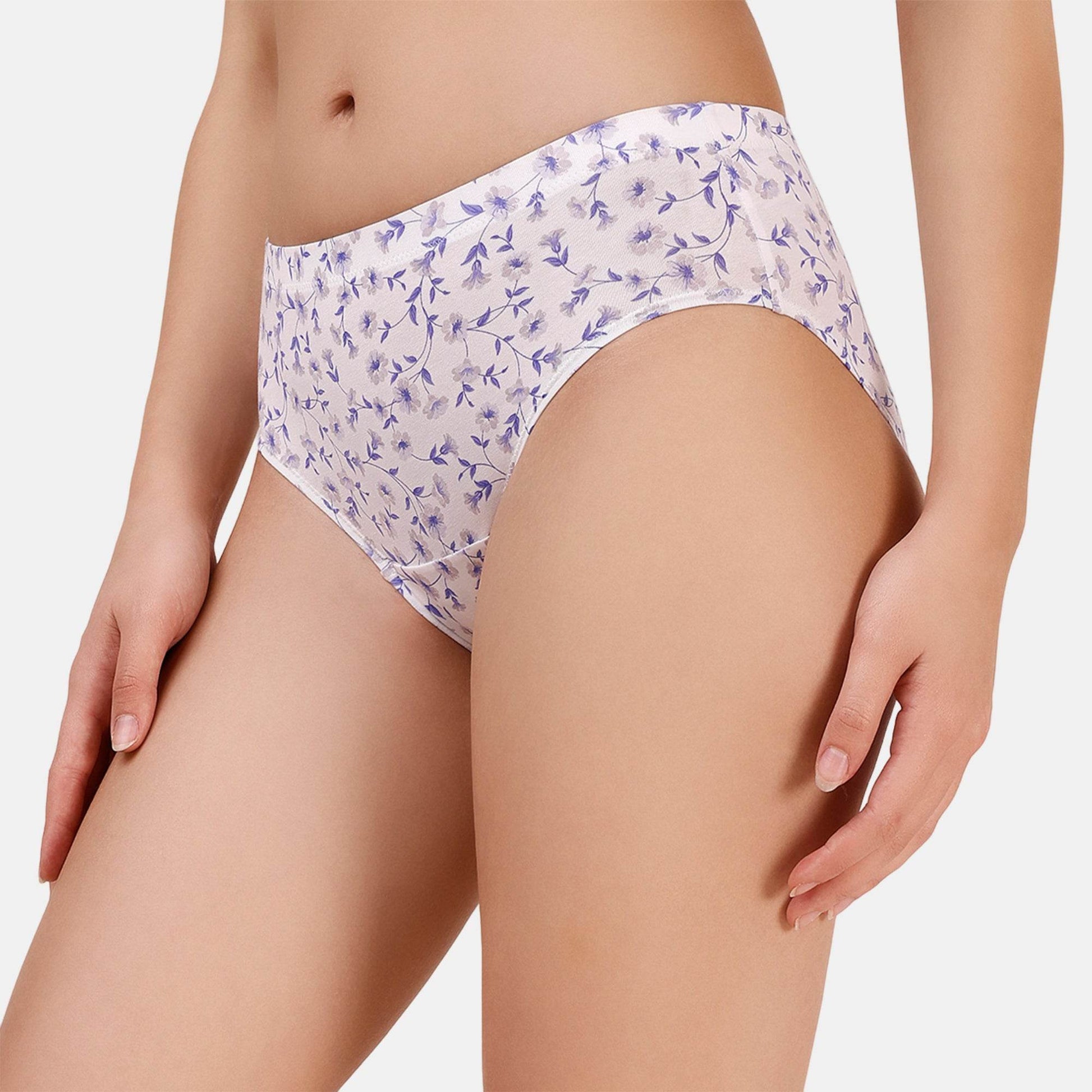 Comfortable & Stylish High-Rise Printed Cotton Hipster Panties (Pack of 3) - Full Coverage & Soft Waistband