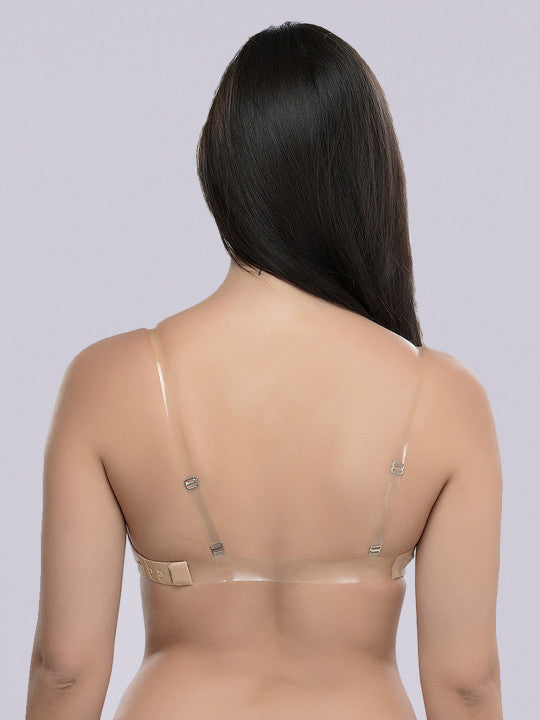 Pack Of 2 Black & Beige T-shirt Bra Full Coverage ISB100-Black_Skin