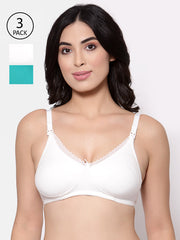 Inner Sense Multicoloured Solid Organic Cotton Maternity Bra