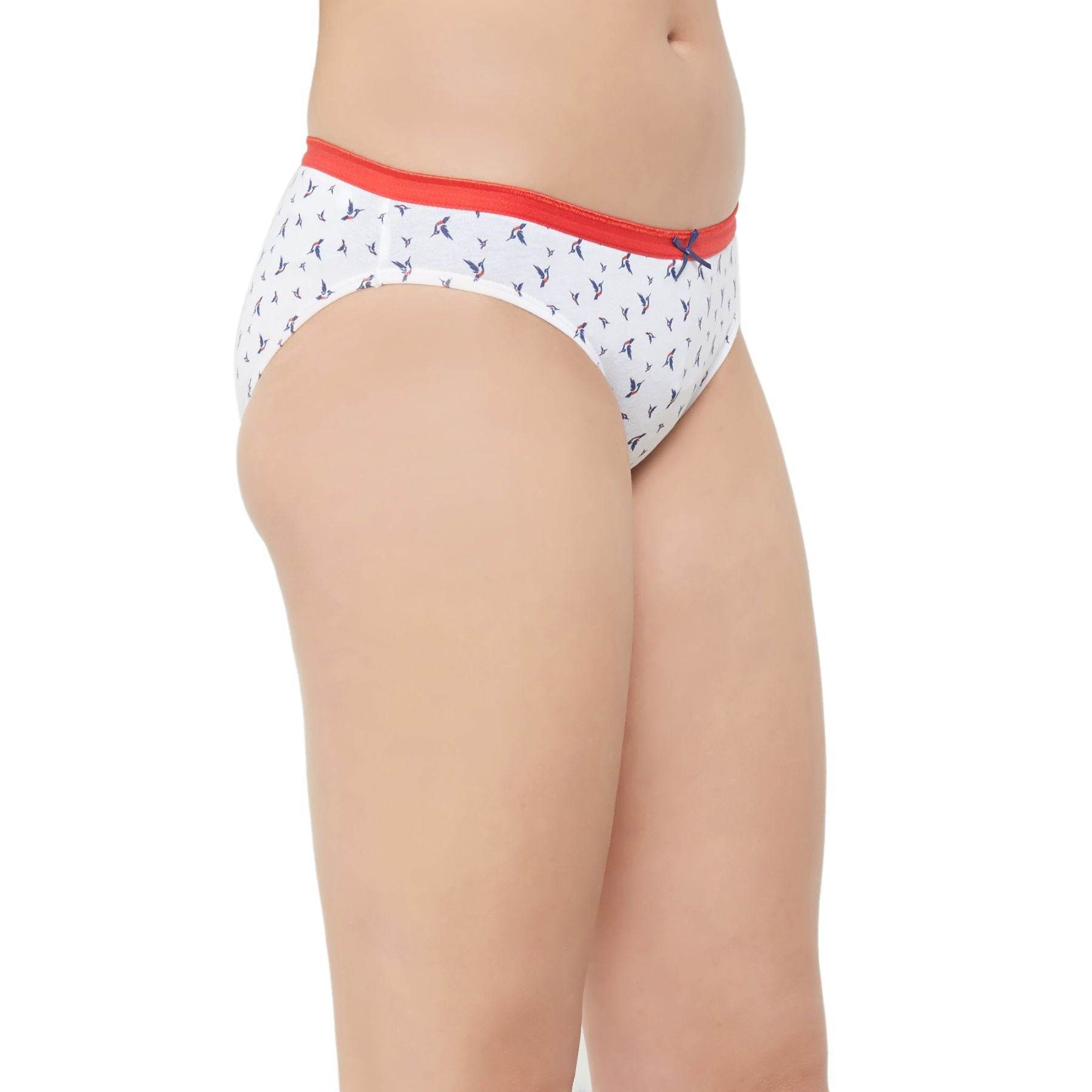 Comfortable Mid Rise Cotton Stretch Brief Panties - Pack of 3