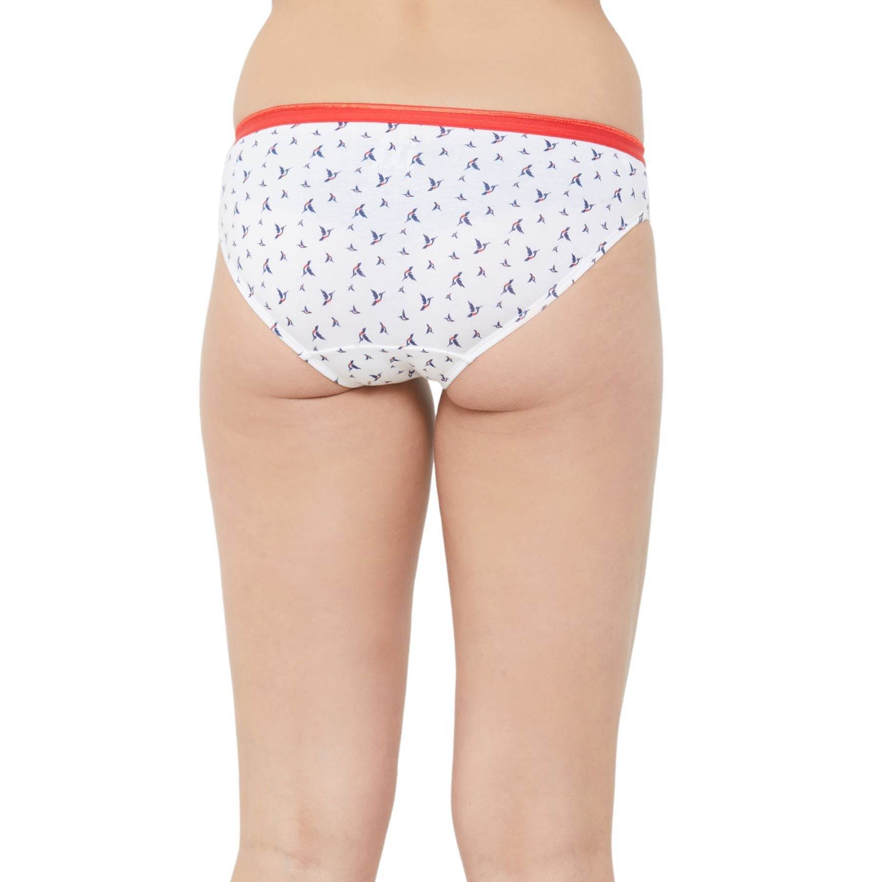 Comfortable Mid Rise Cotton Stretch Brief Panties - Pack of 3