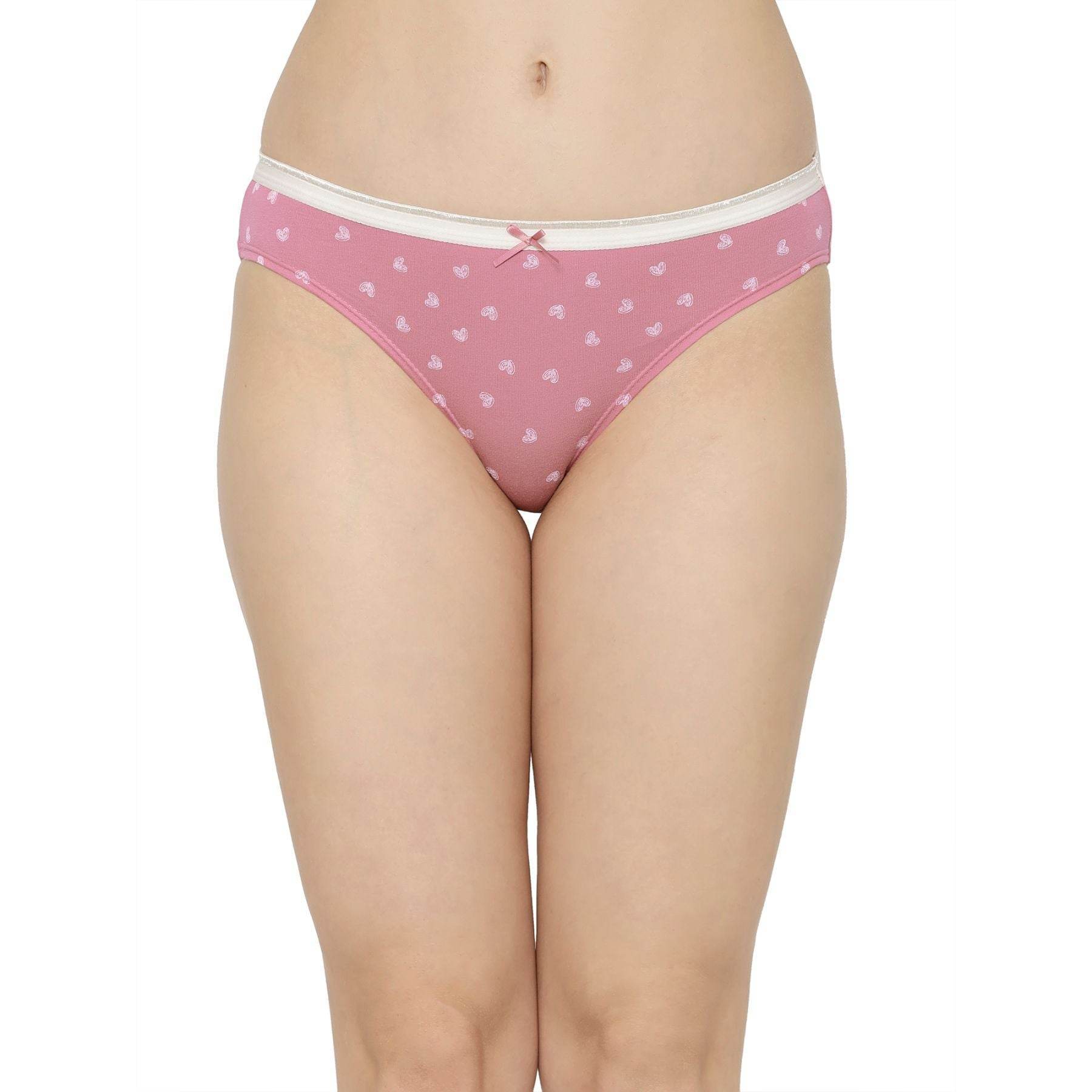 3-Pack Mid Rise Cotton Stretch Brief Panties - Solid & Printed Designs for Everyday Comfort