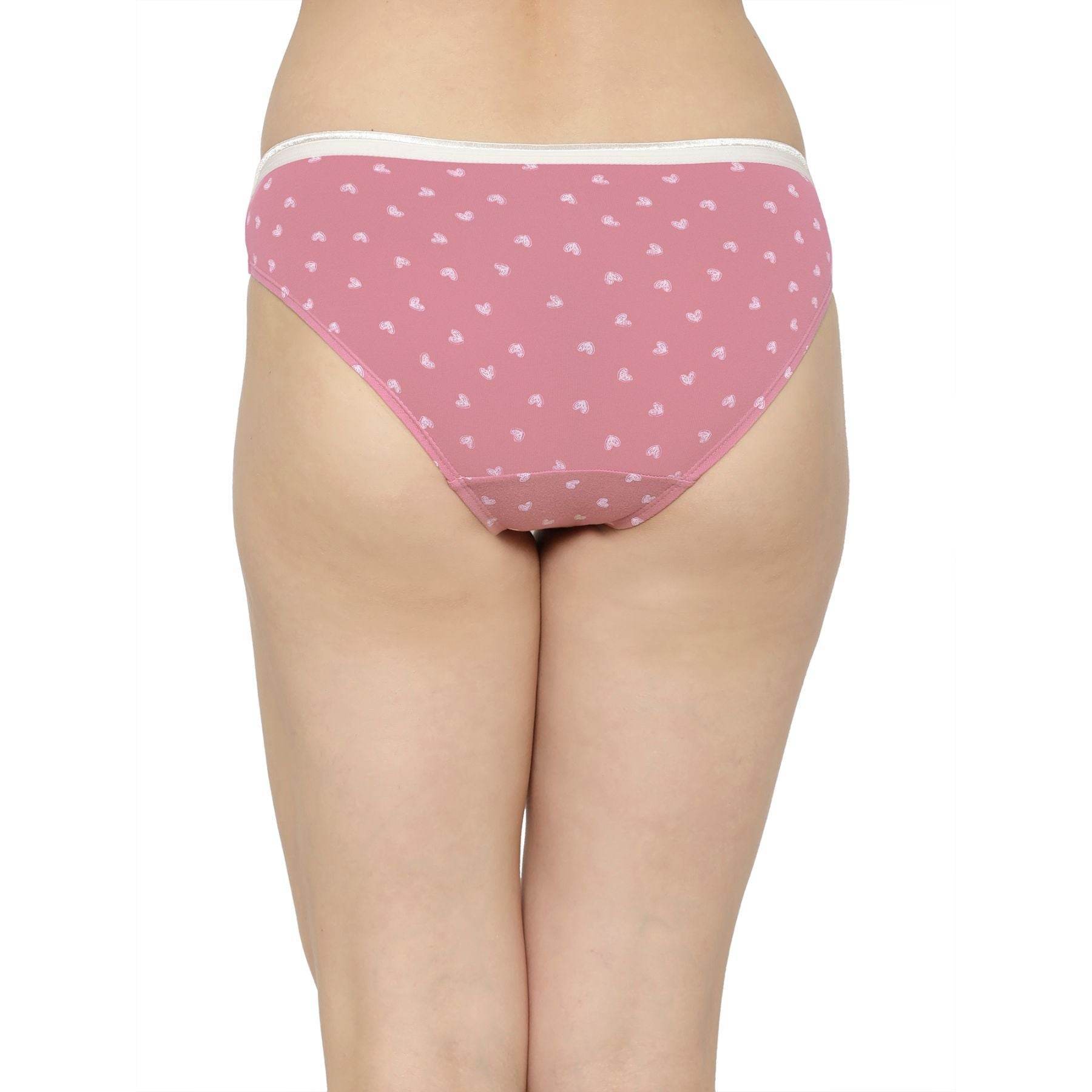 3-Pack Mid Rise Cotton Stretch Brief Panties - Solid & Printed Designs for Everyday Comfort