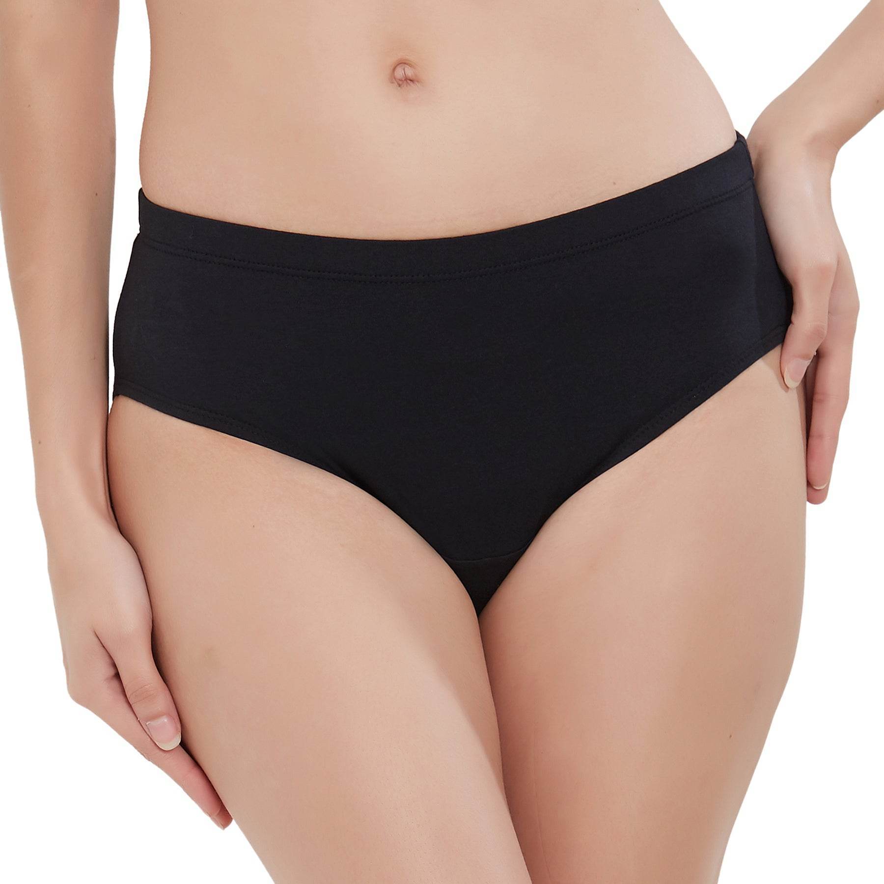 Comfortable High Rise Full Coverage Cotton Stretch Hipster Panty (Pack of 3) - Perfect Fit & Style